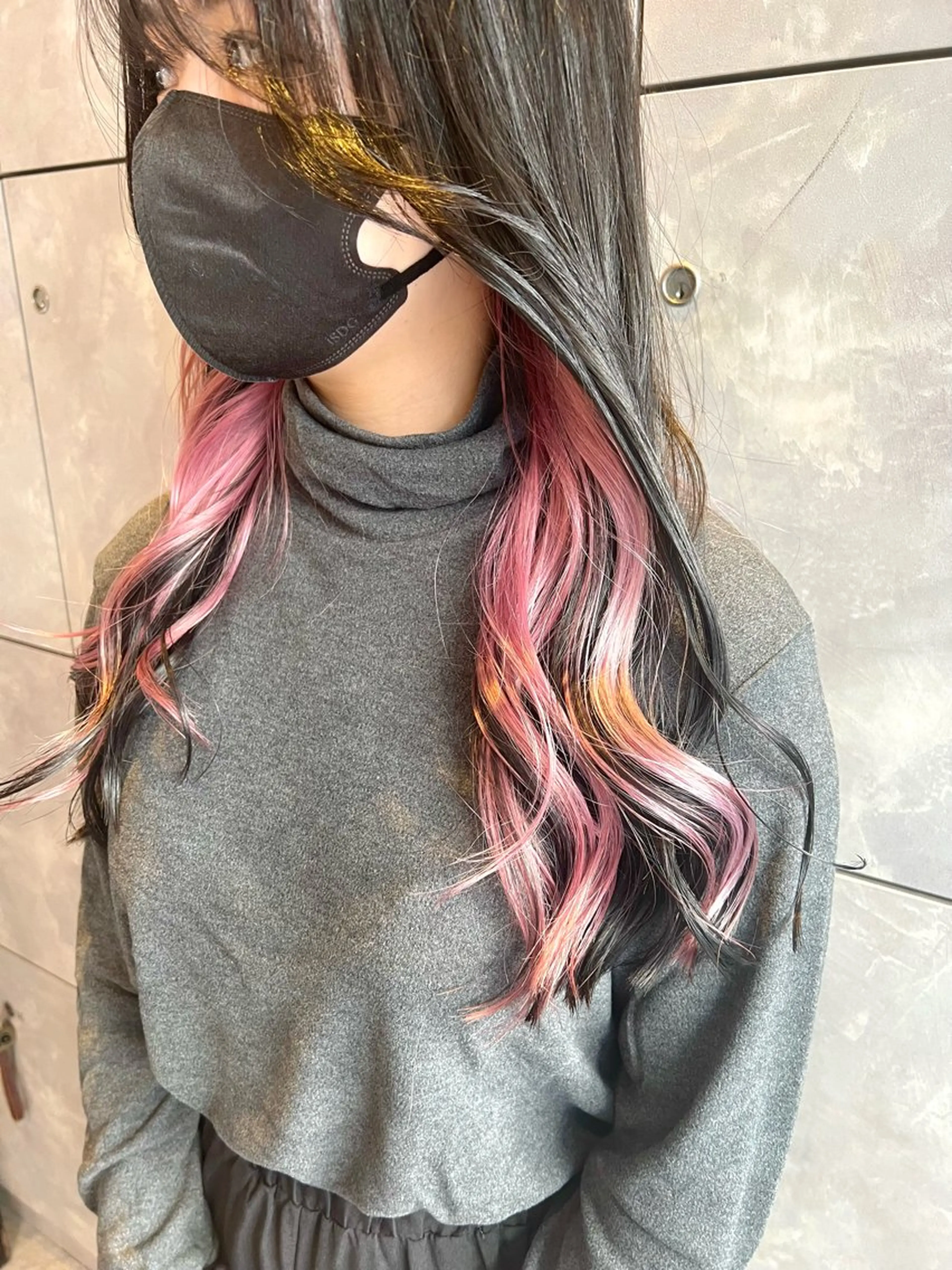 ロング カラー ヘアアレンジ ヘアカラー トリートメント ヘッドスパ ヘアセット 🌈インナーカラー ‘ショウマ’🌈のヘアスタイル