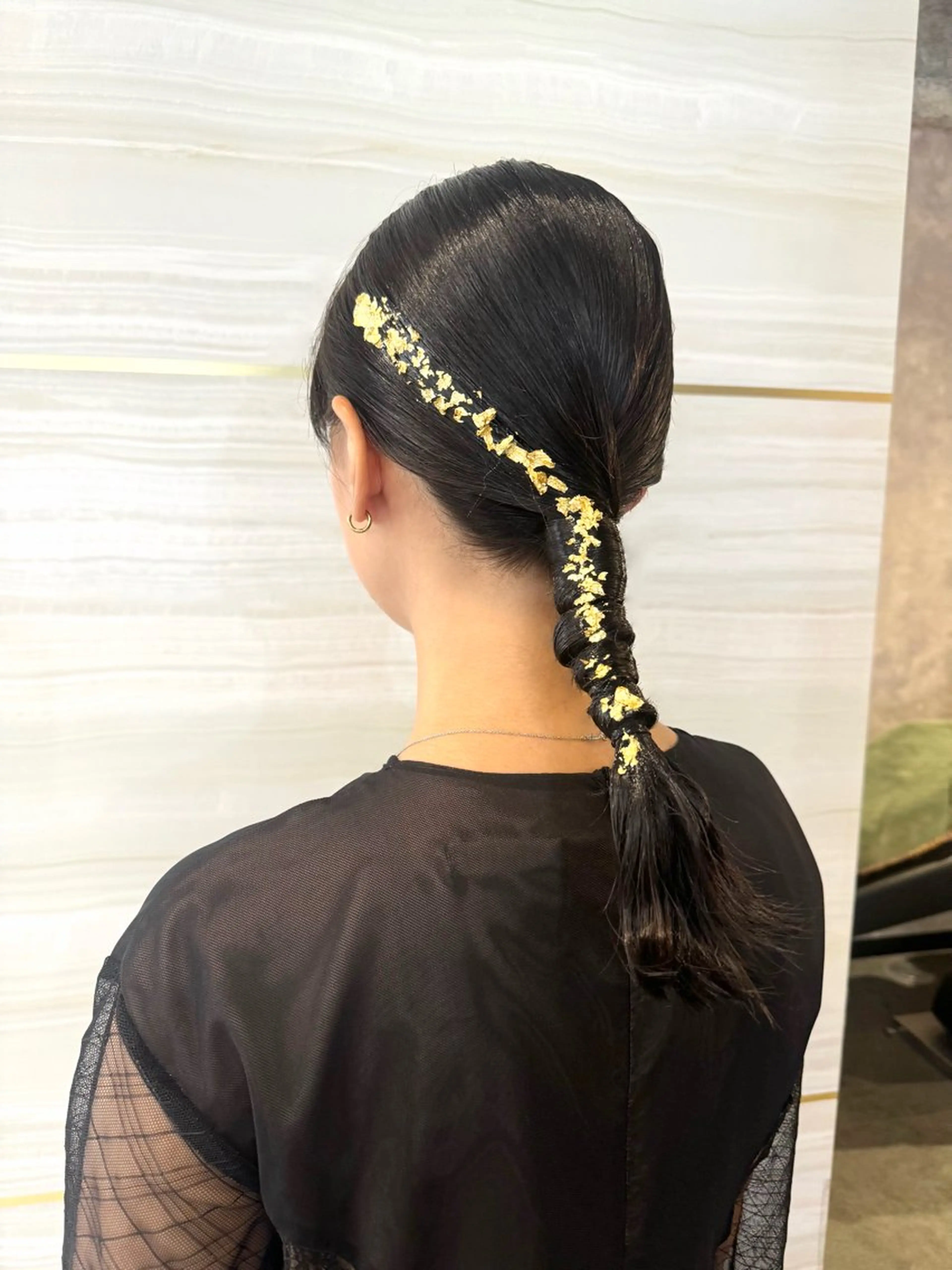 セミロング ヘアアレンジ ヘアセット 🩶鈴木茉奈🩶艶髪 /透明感/暖色カラーのヘアスタイル