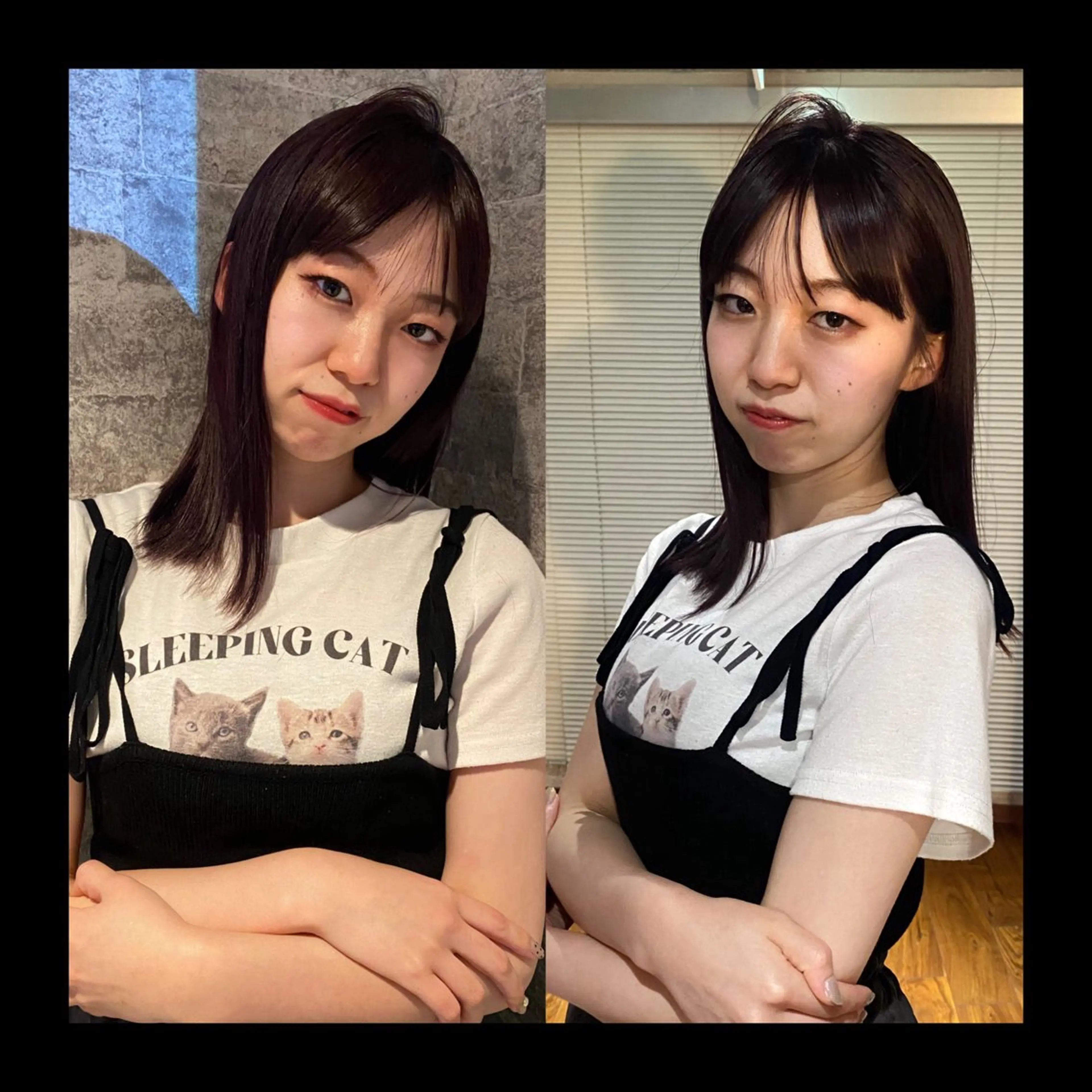 ミディアム カラー 似合わせカット カット ヘアカラー トリートメント mai / linoah˚✧のヘアスタイル