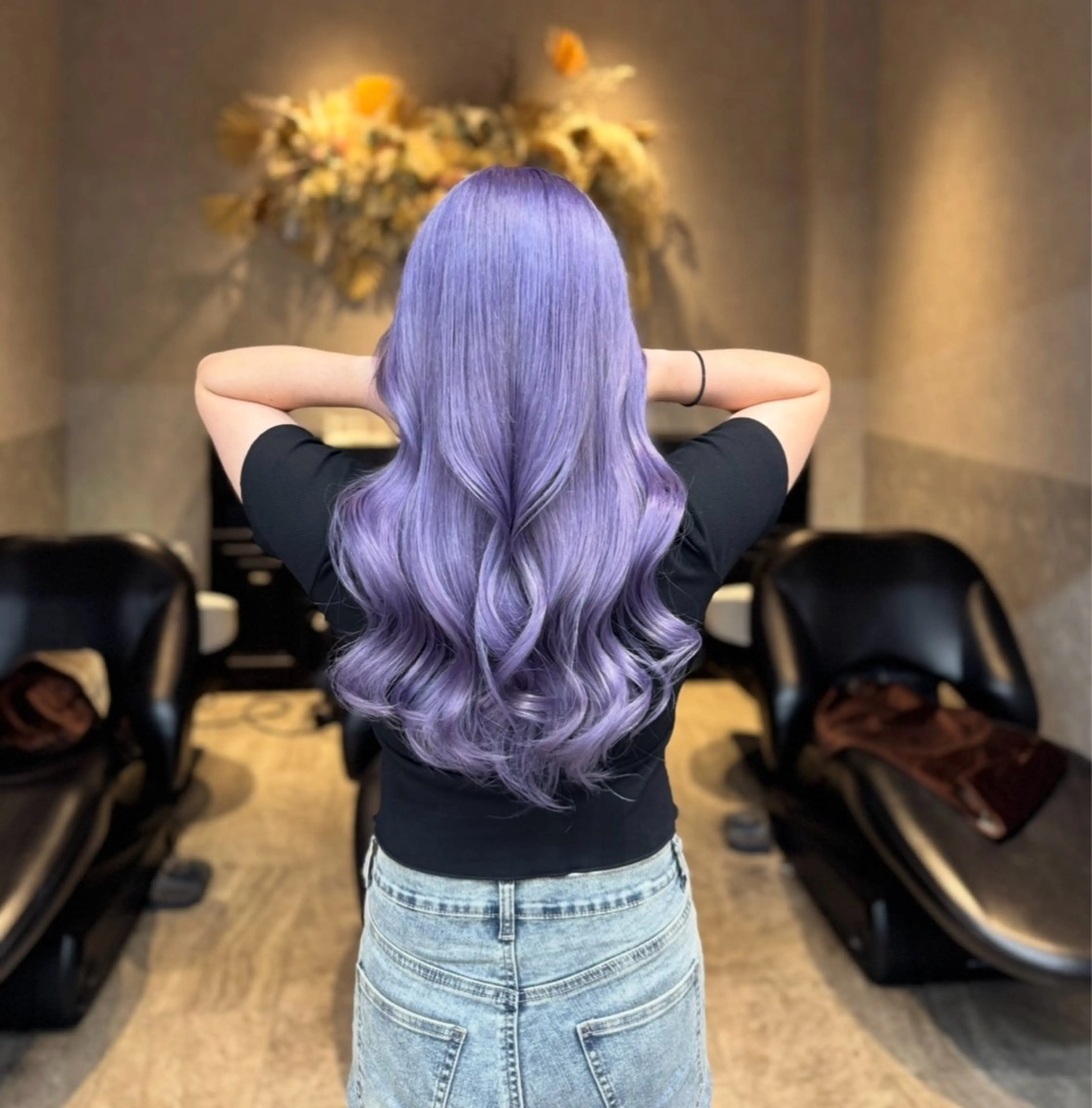 ロング 縮毛矯正 璃 音のヘアスタイル