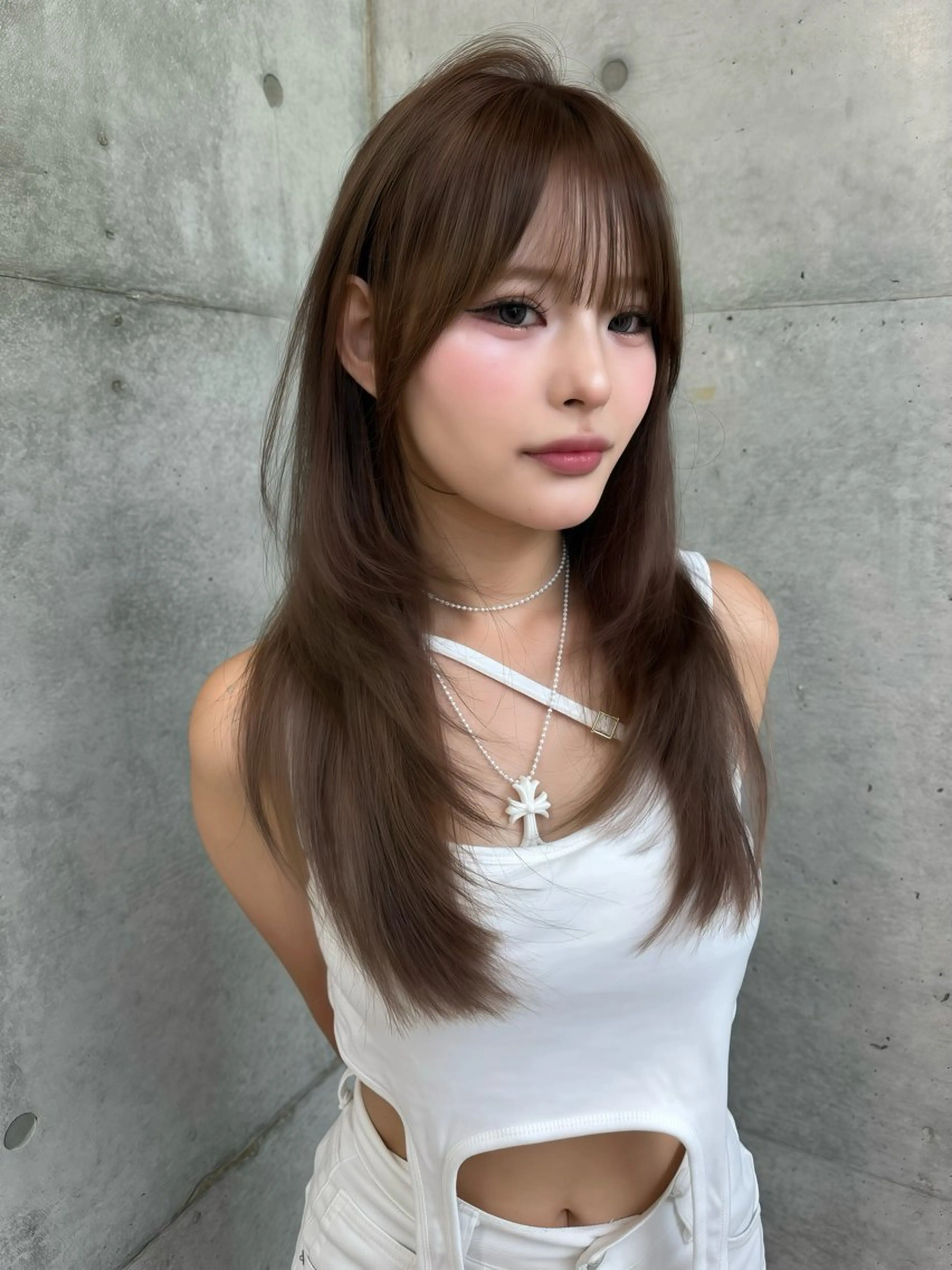 ロング あ い か 🎀 レイヤーカットのヘアスタイル