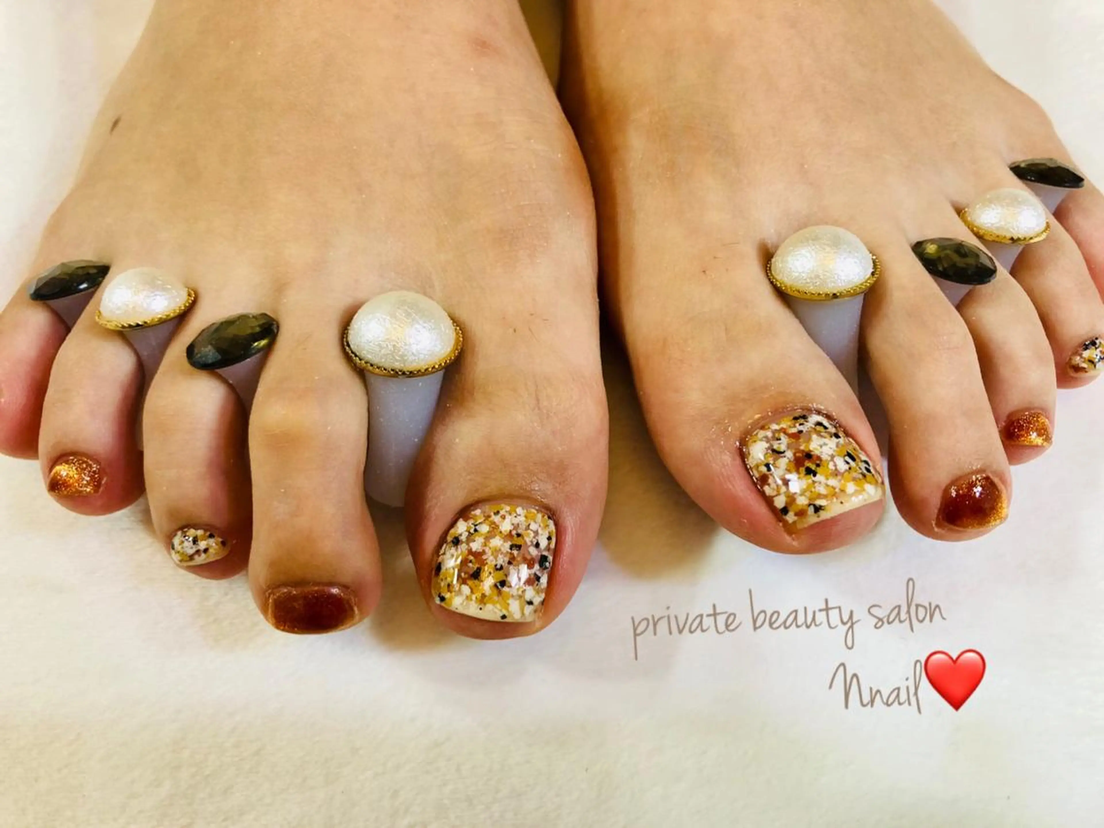 ネイル マグネットネイル フットネイル Nnail所属・🌿Nnail🌿 プライベートサロンのネイルデザイン
