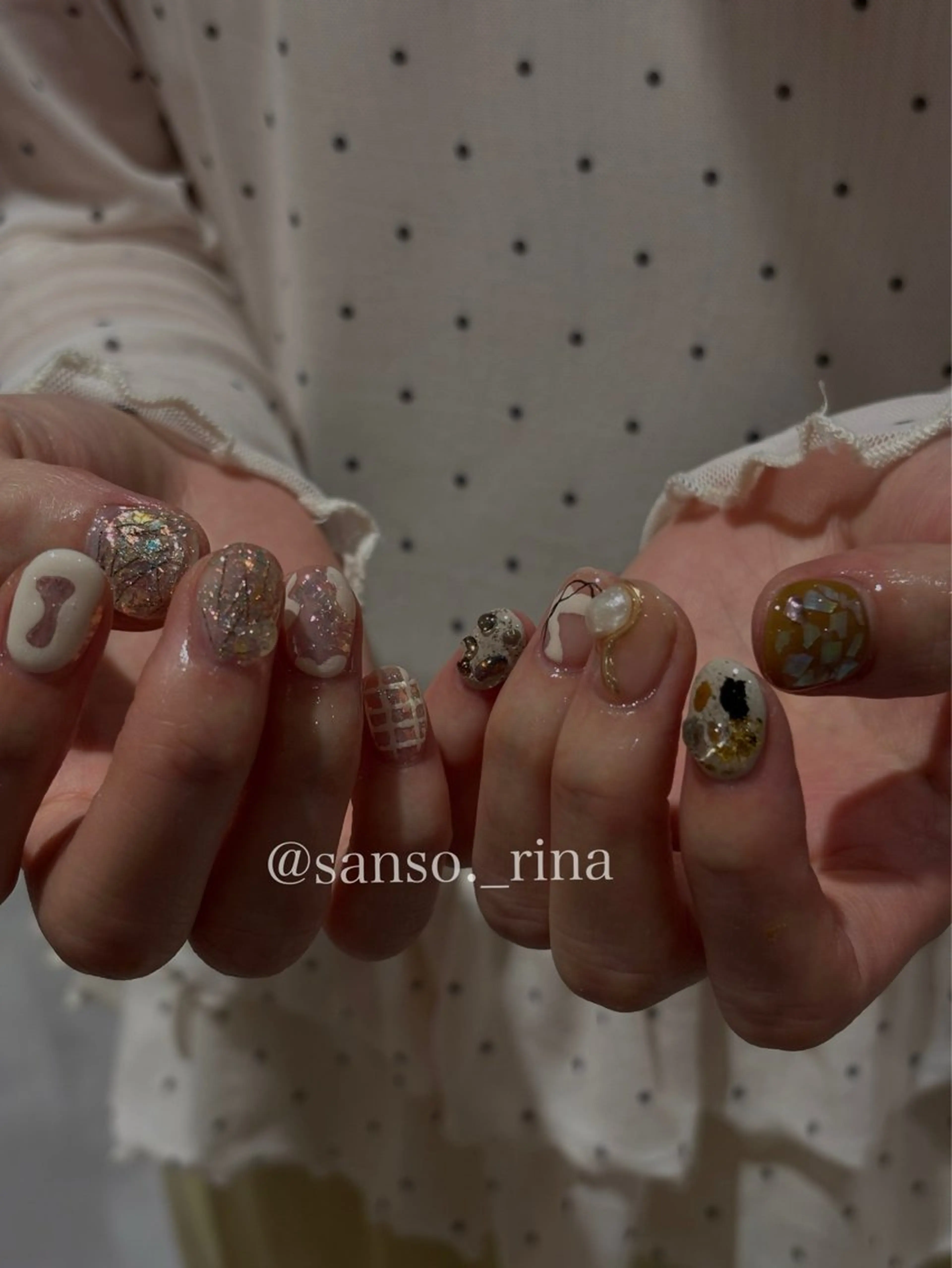 ネイル ハンドネイル フットネイル 早川 里奈のネイルデザイン