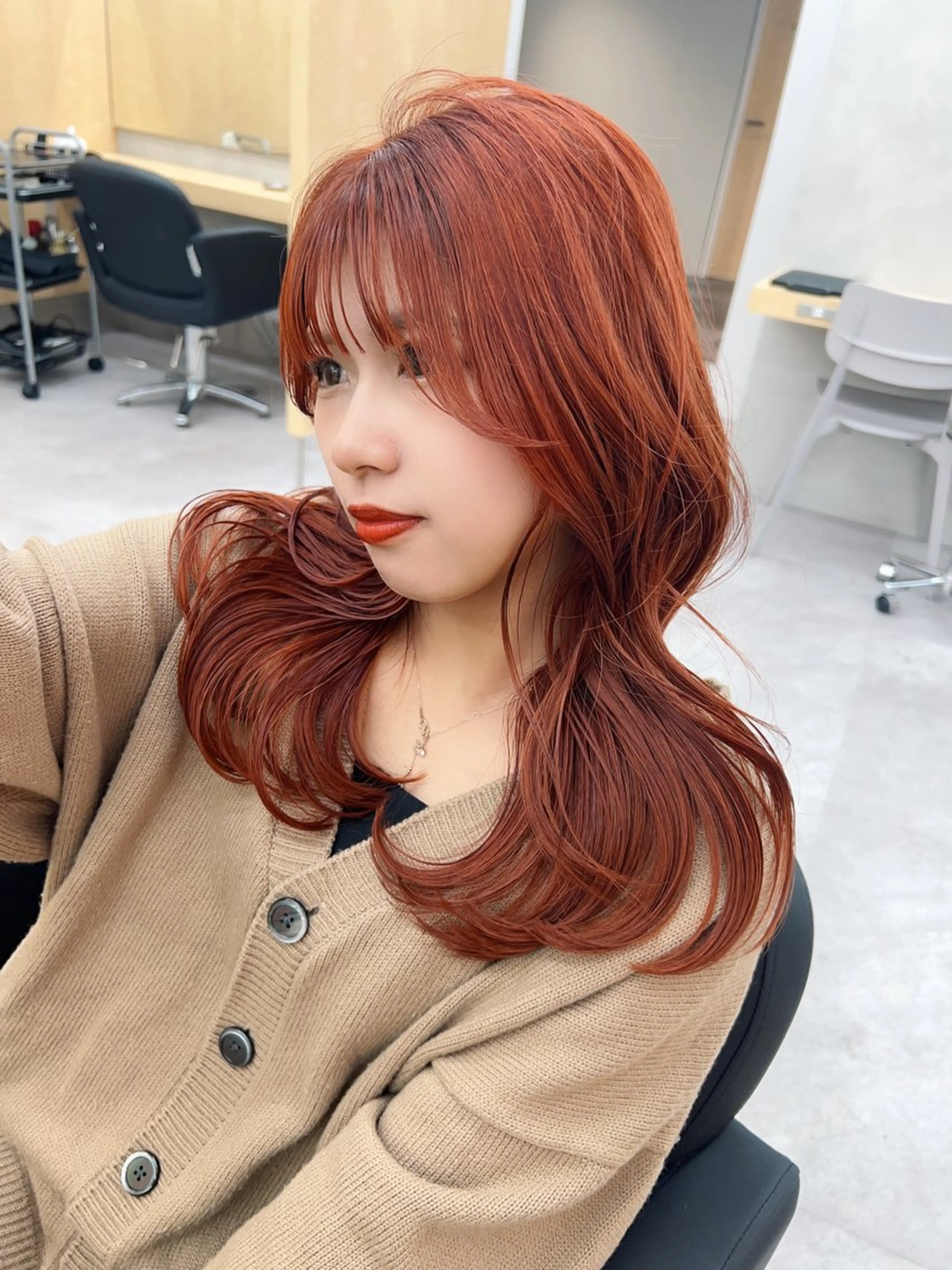 セミロング カラー 🪞上品で可愛い韓国 ヘア🪞Rikutoのヘアスタイル