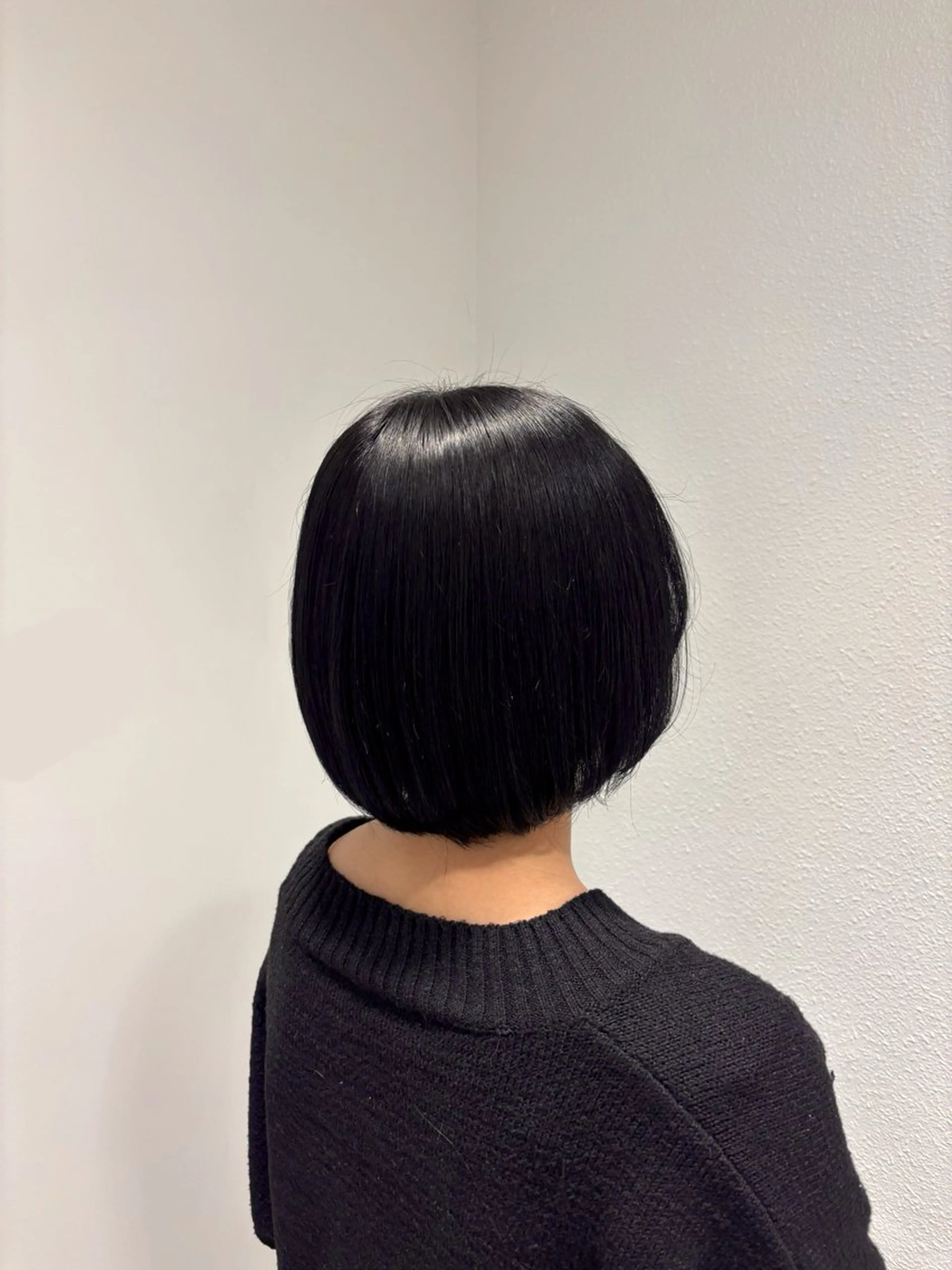 カラー 黒髪 ブルーカラー ヘアカラー 艶カラー/アレンジ 💟すなおのヘアスタイル