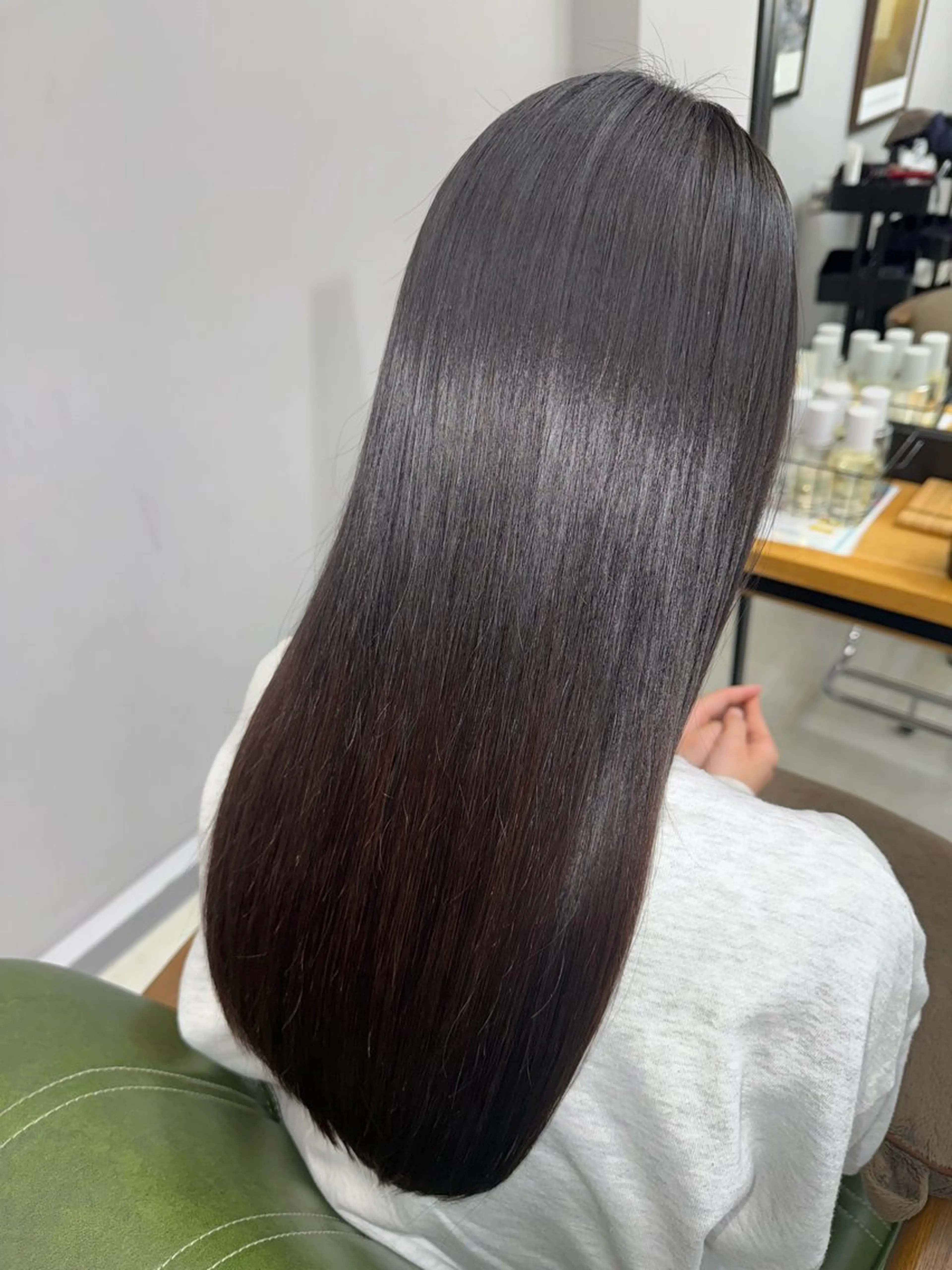 ロング 髪質改善 縮毛矯正 トリートメント カット 縮毛矯正 トリートメント 小池 風賀のヘアスタイル