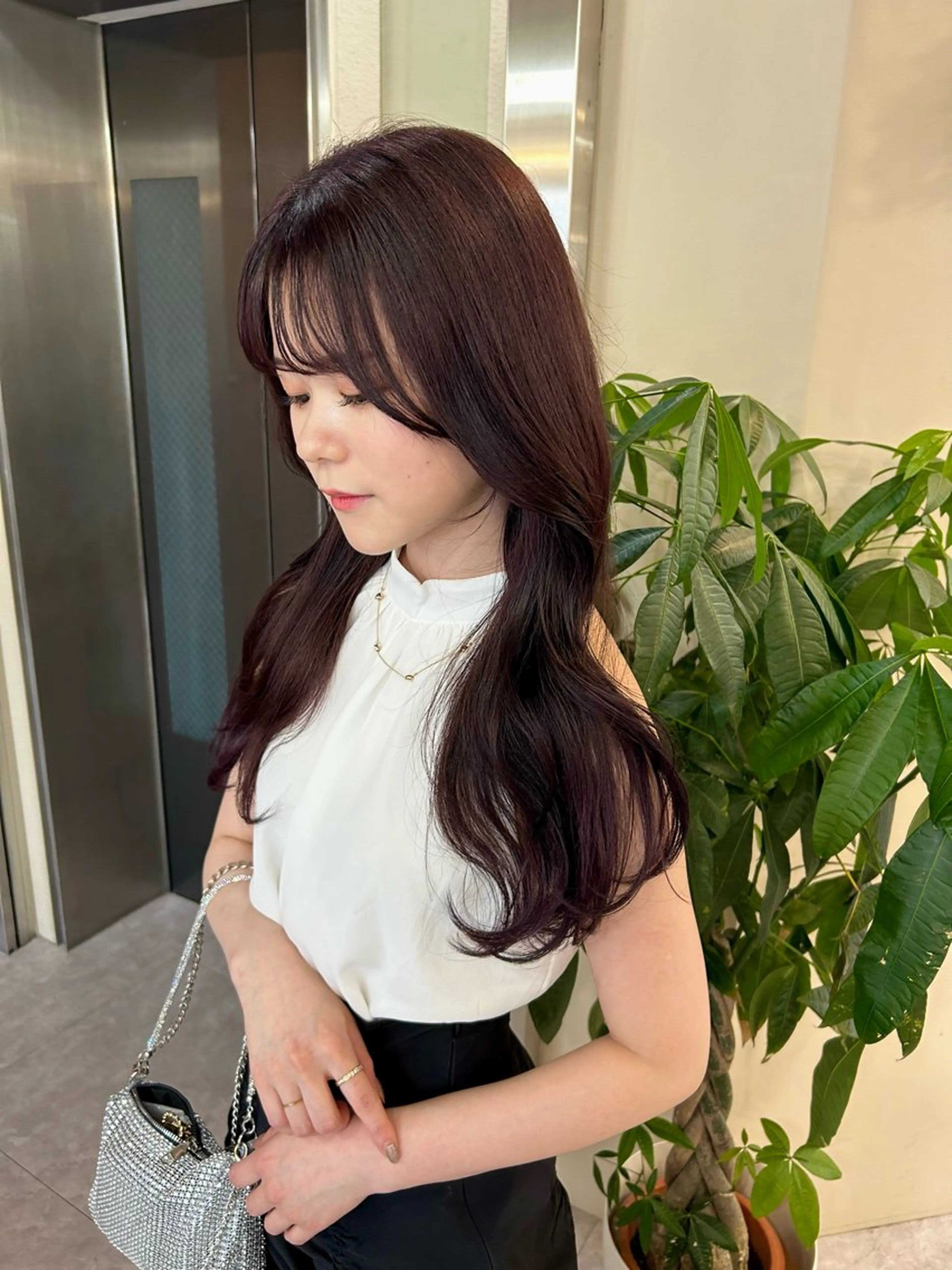 ロング カラー SALOWIN二子玉川South店所属・AYANO ／レイヤー／オリーブのヘアスタイル