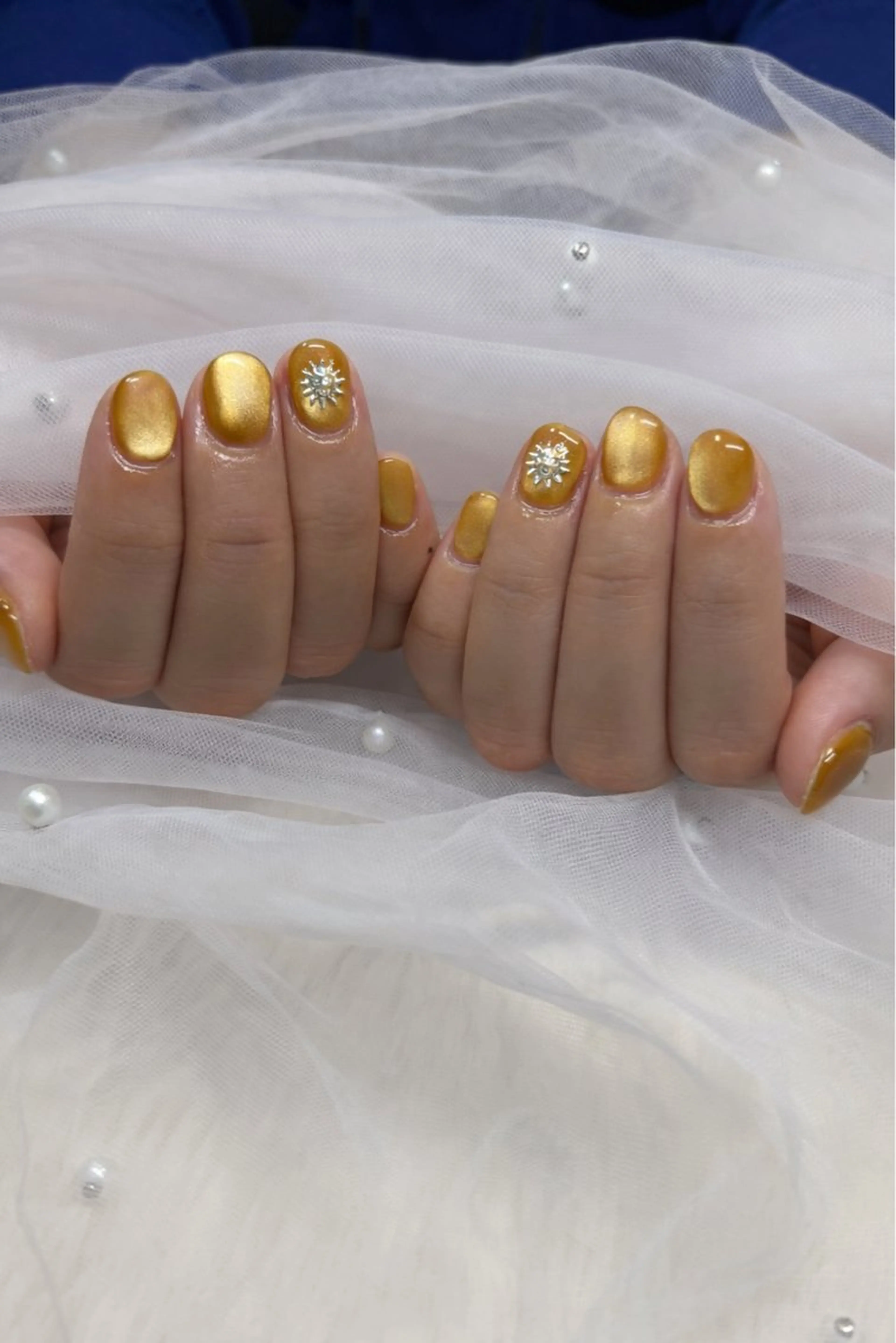 ネイル マグネットネイル ハンドネイル Lottynail 🫧Yuunaのネイルデザイン