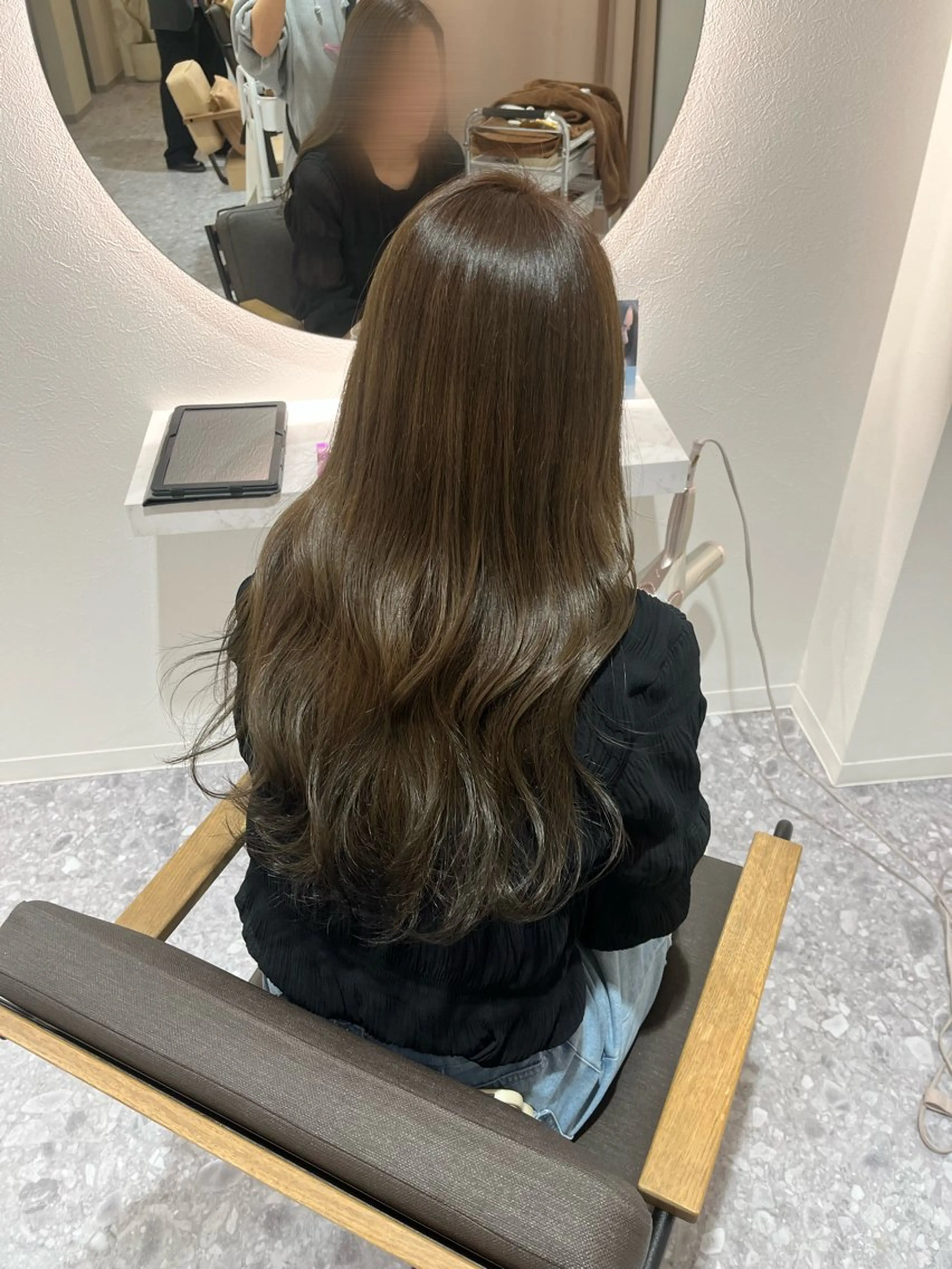 ロング カラー グレージュ オリーブグレージュ オリーブグレー ヘアカラー オリーブカラー/ 縮毛矯正 マナミ🎀のヘアスタイル