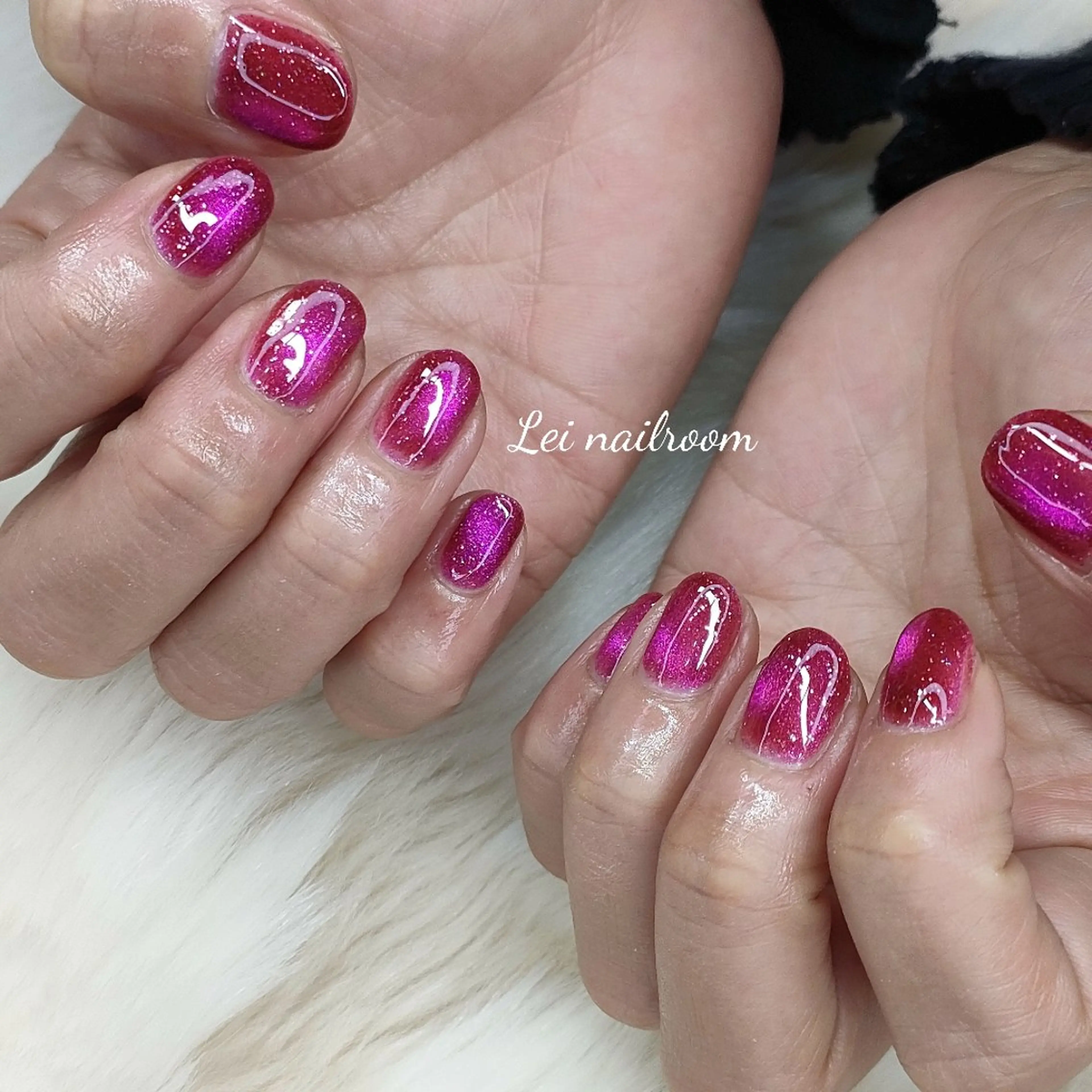 ネイル ジェルネイル マグネットネイル ハンドネイル lei🌼 nailroomのネイルデザイン