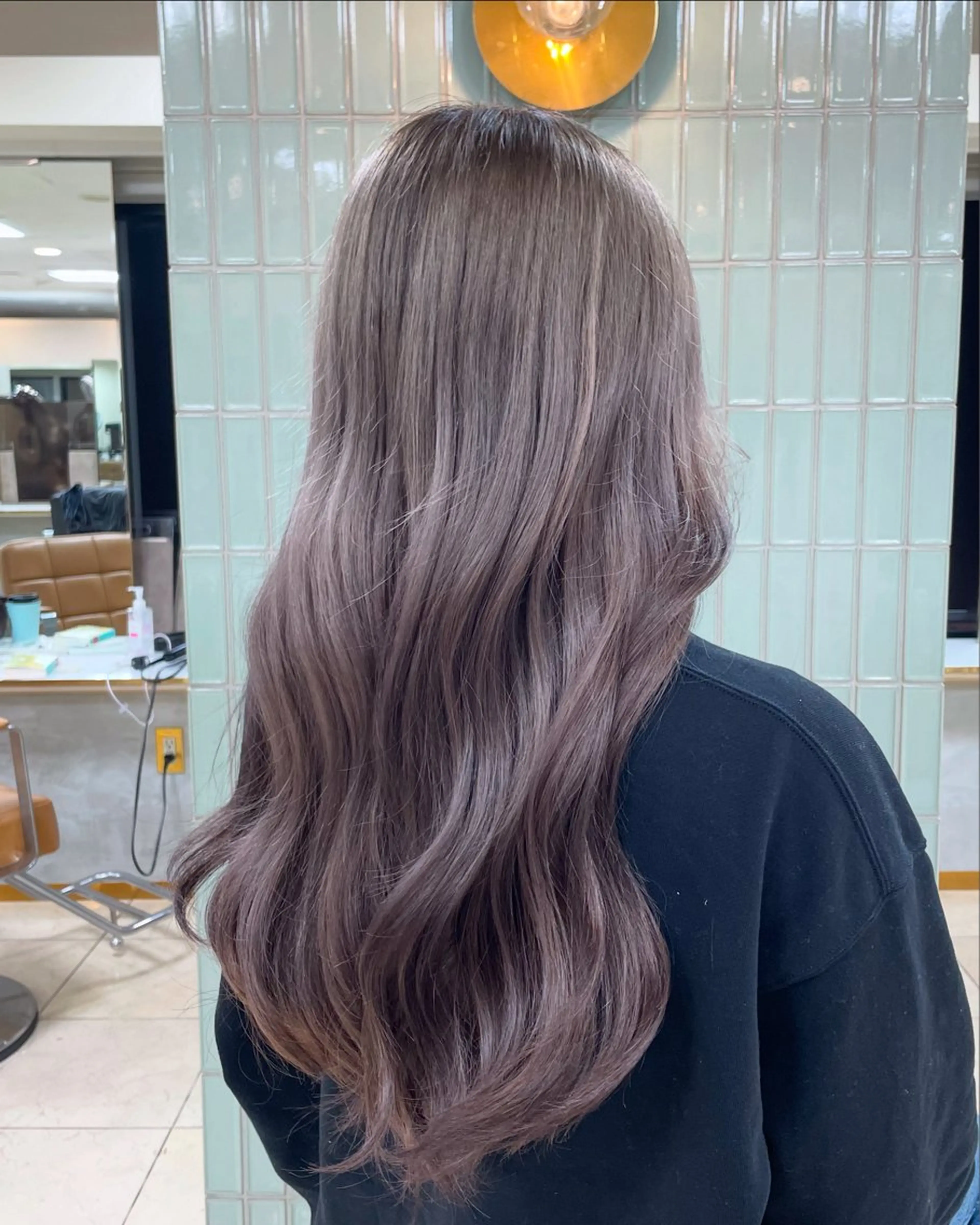 カラー グレージュ 🌿新宿 カットモデル🫧のヘアスタイル