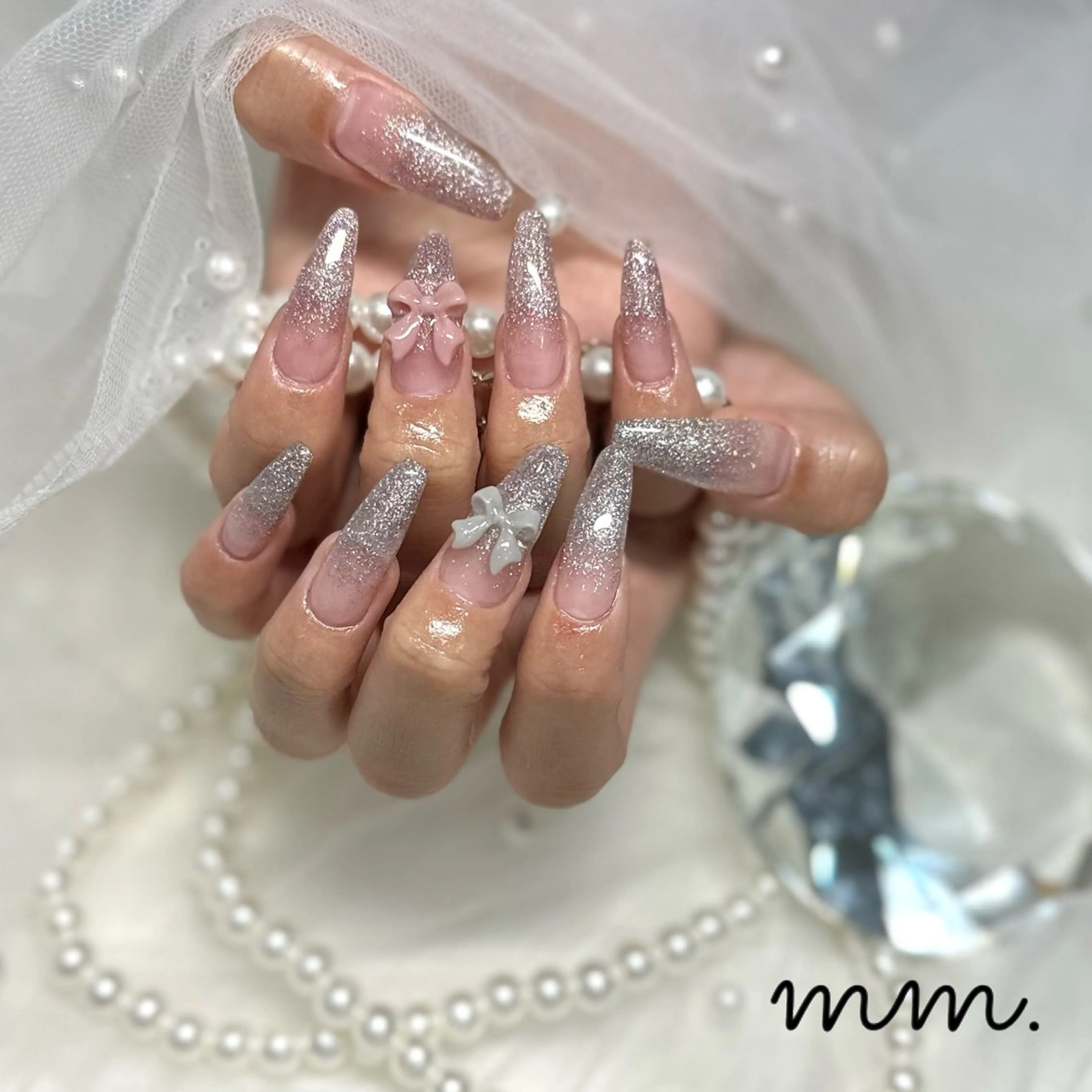 ネイル ハンドネイル 🩷🩵mm.大宮 Riyo🧸🩵🩷のネイルデザイン