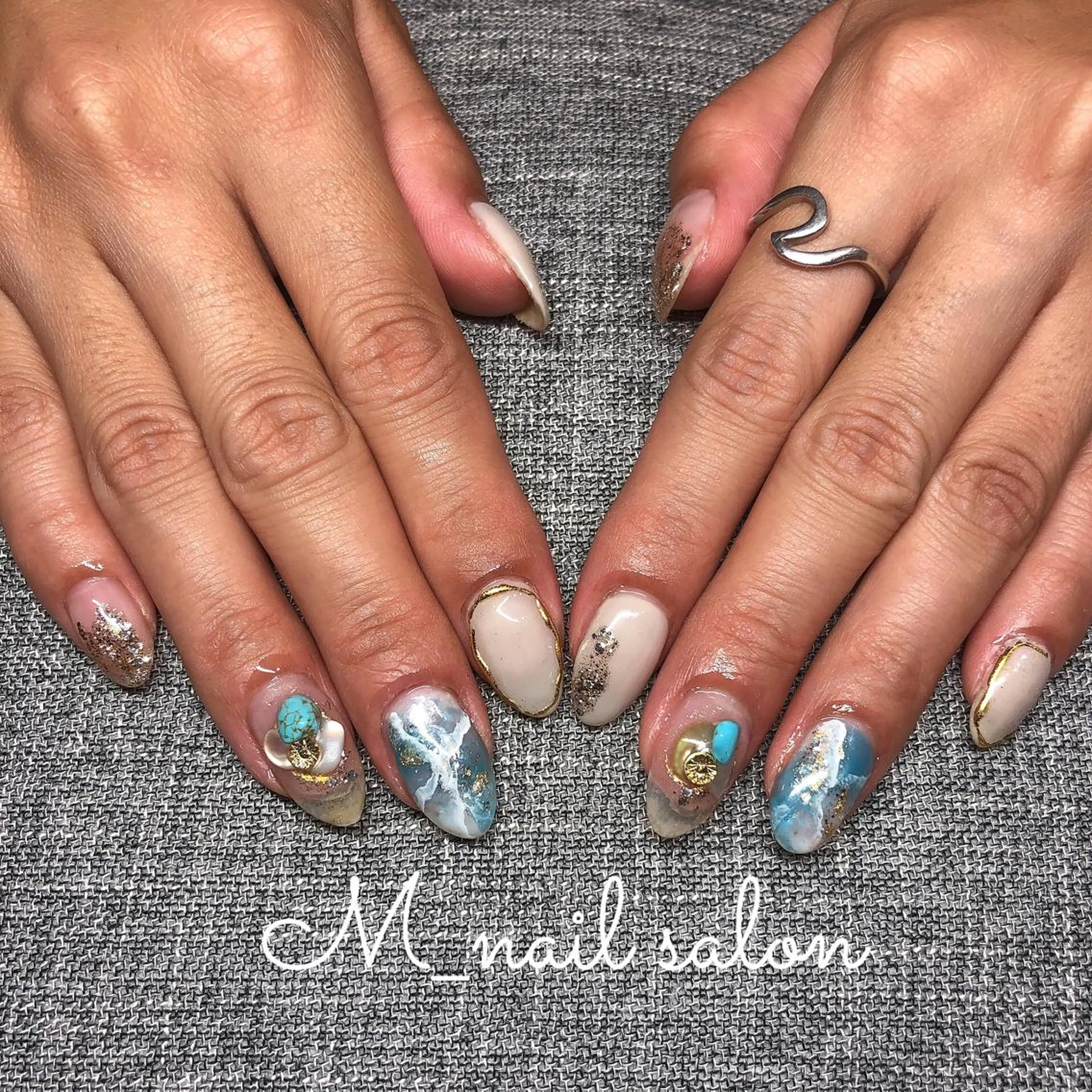 ネイル ニュアンスネイル M_ nail salonのネイルデザイン