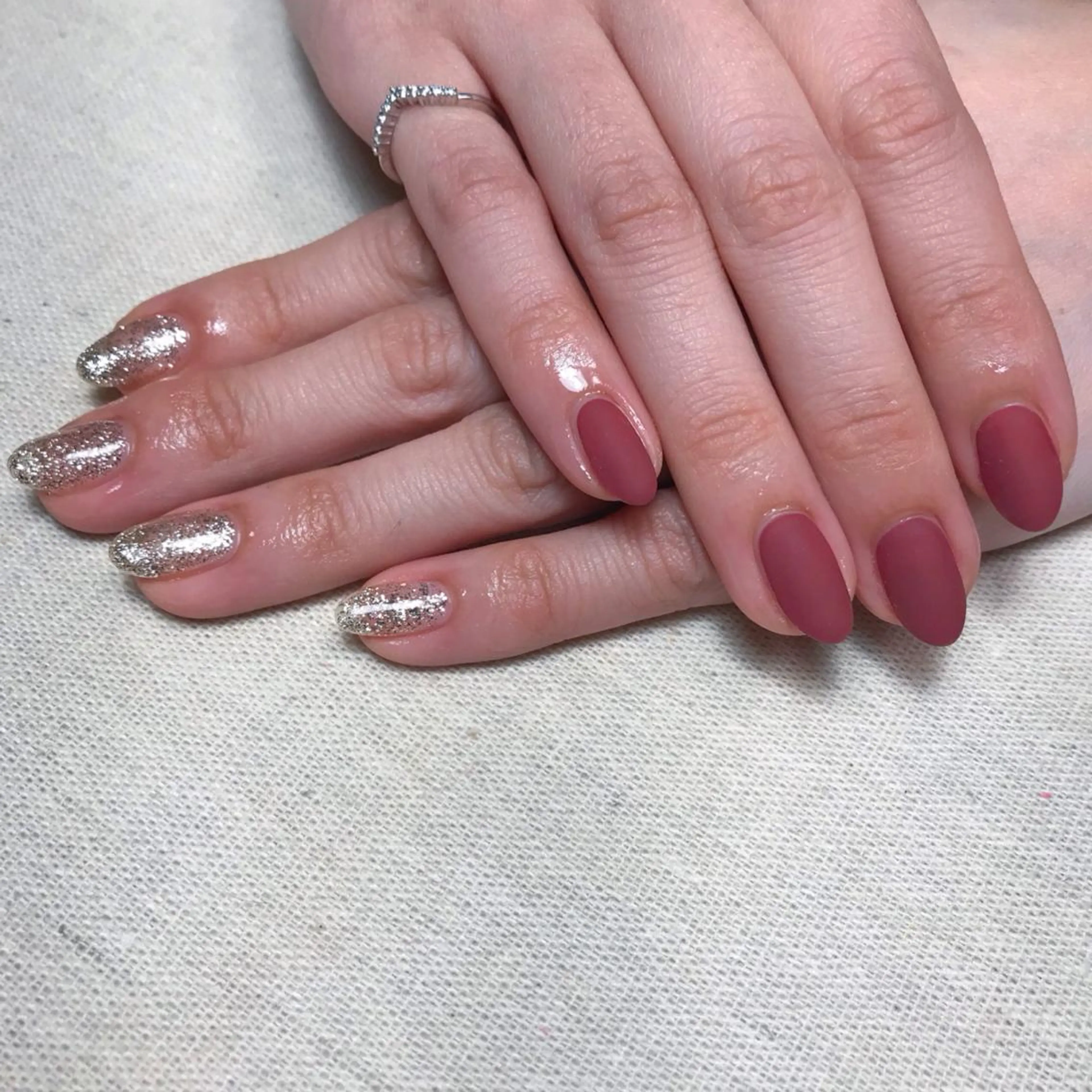 ネイル マットネイル ハンドネイル 💅chainail _aiのネイルデザイン