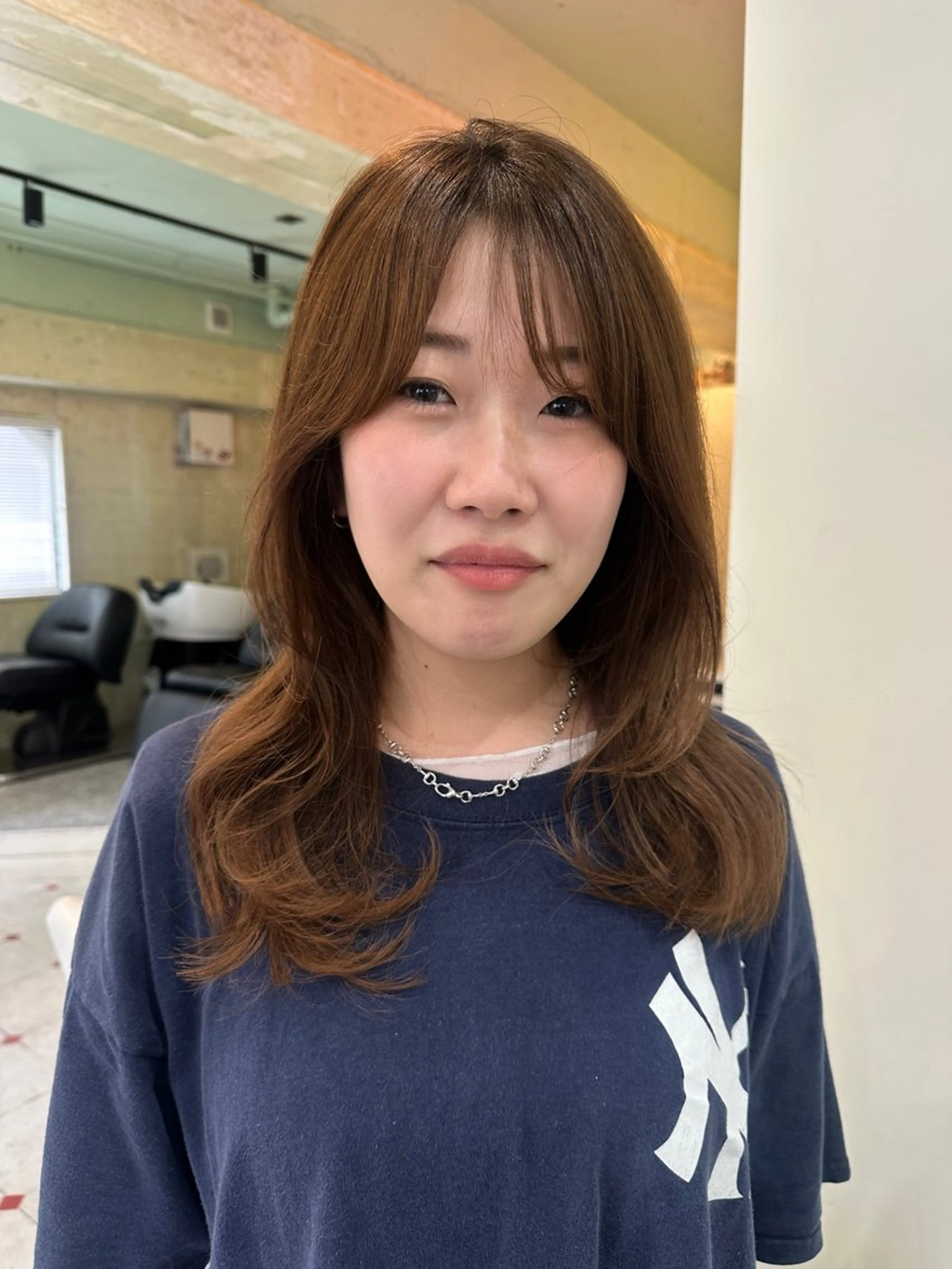セミロング カラー カット ヘアカラー トリートメント AR.MARA サトウヒカルのヘアスタイル