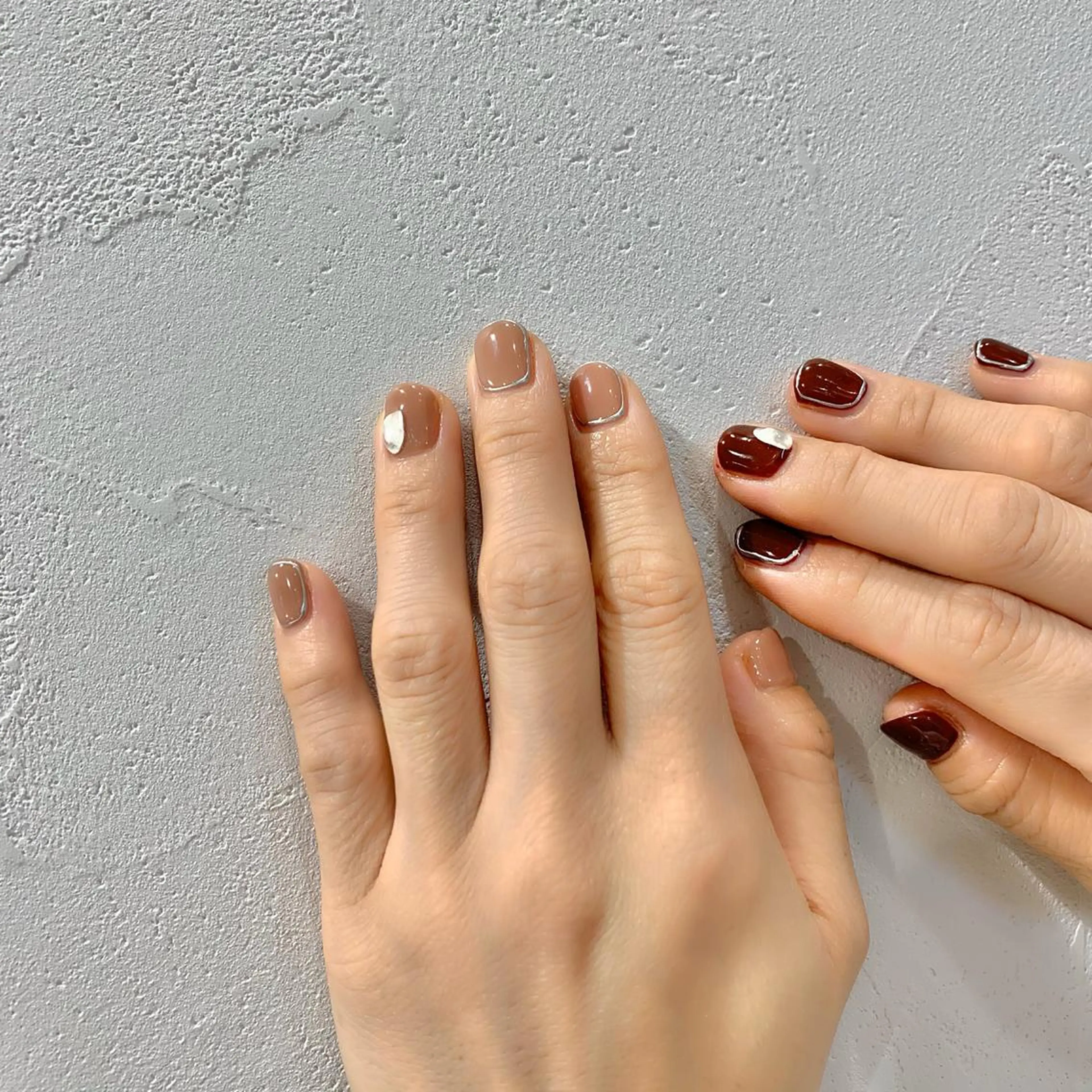 ネイル ボルドー シンプルネイル ハンドネイル 佐藤 まりえのネイルデザイン