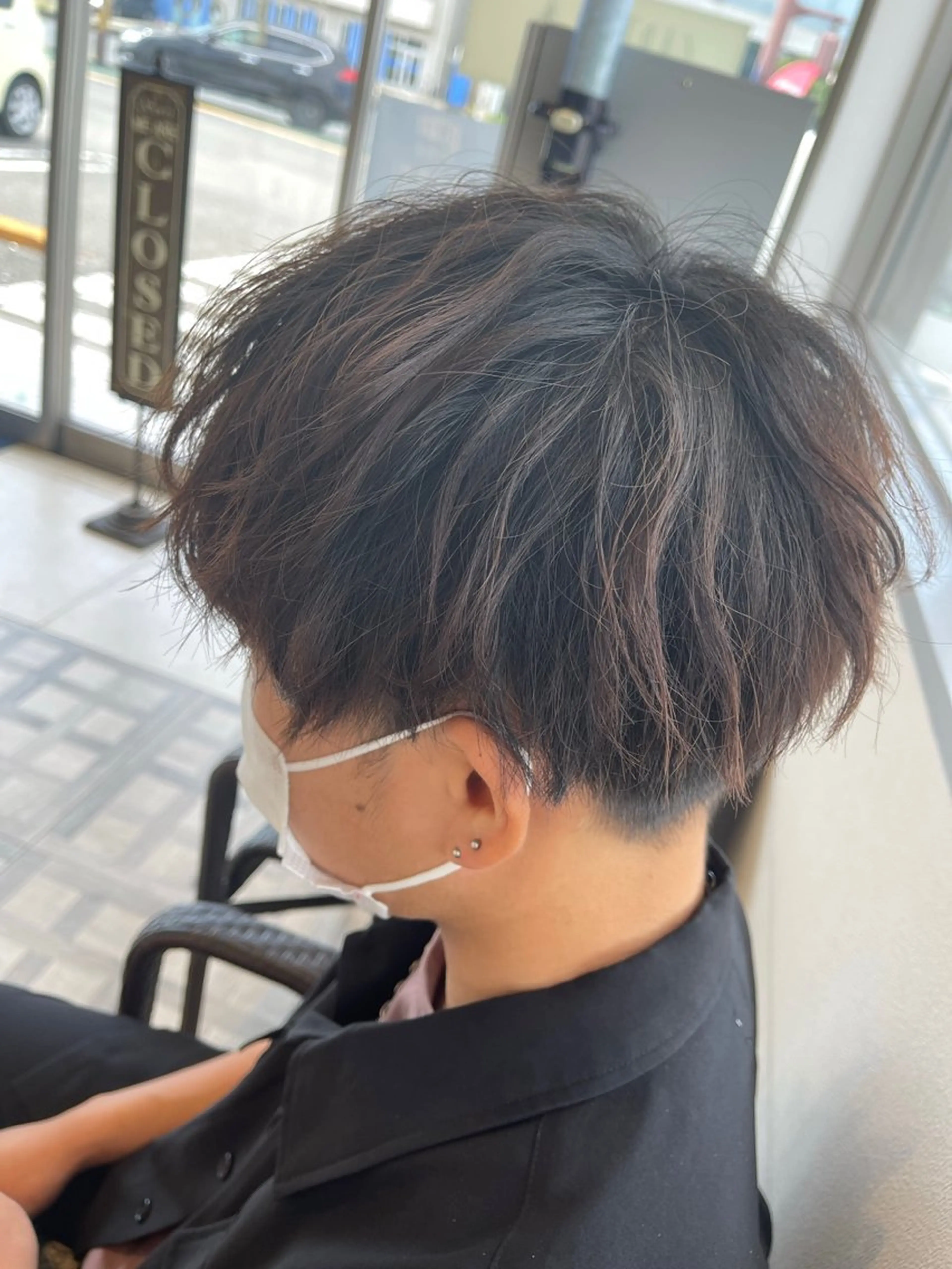 ミディアム パーマ メンズ EARTH/A岡山店 片岡愛のヘアスタイル
