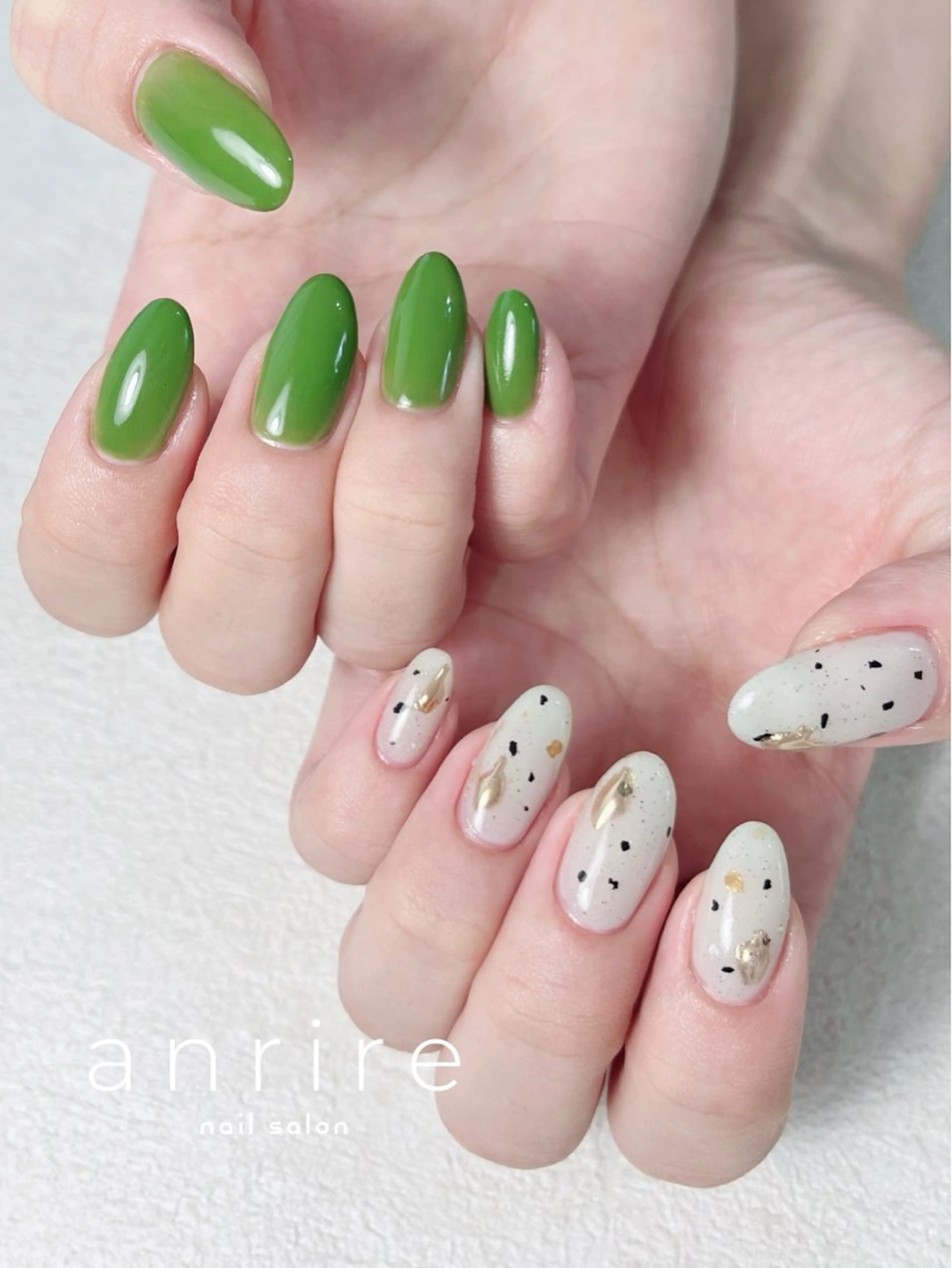 ネイル アートネイル ジェルネイル ミラーネイル ワンカラーネイル パラジェル ハンドネイル nailsalon anrireのネイルデザイン