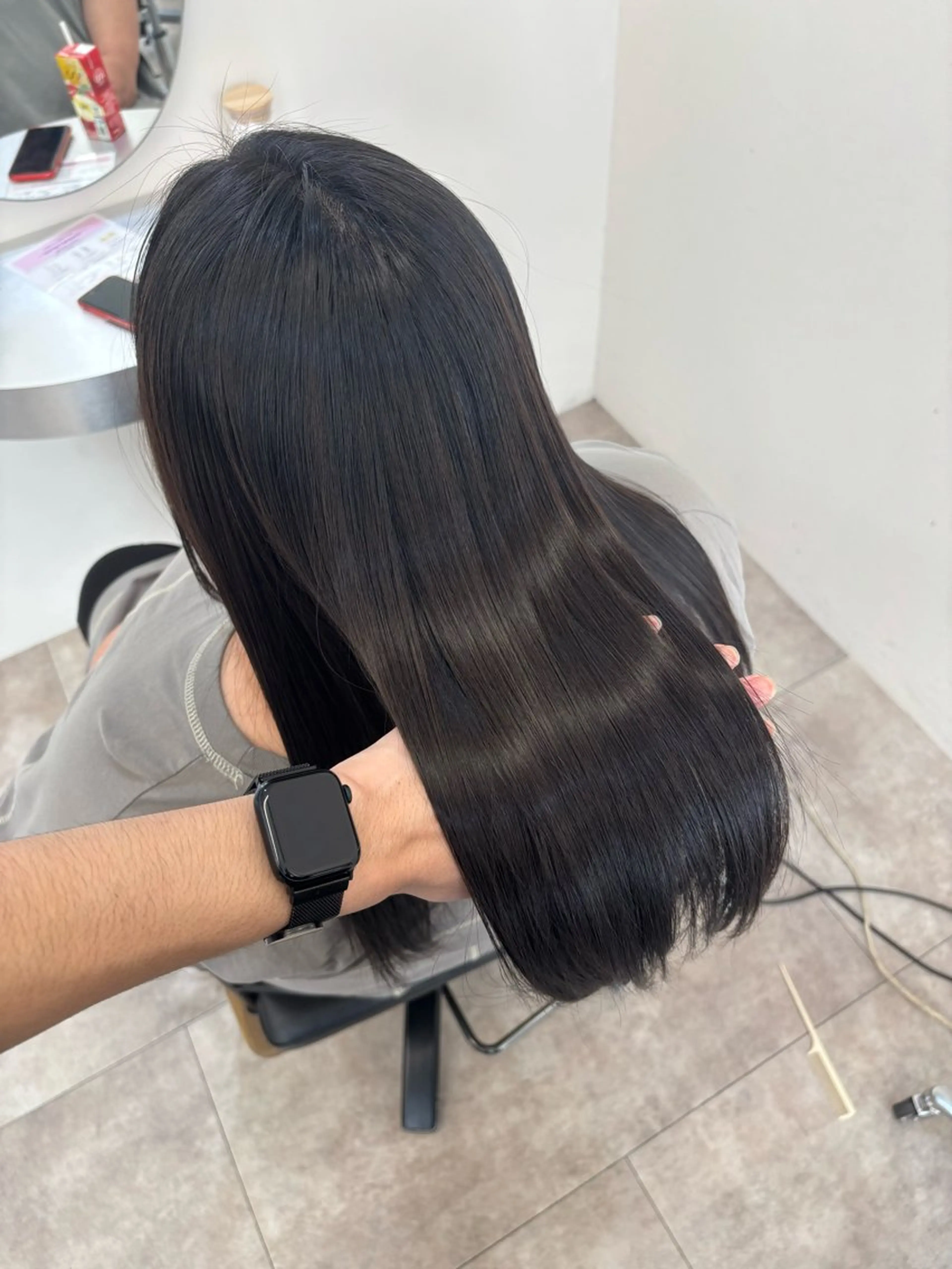 ロング 縮毛矯正 縮毛矯正 Defi ジュンキのヘアスタイル