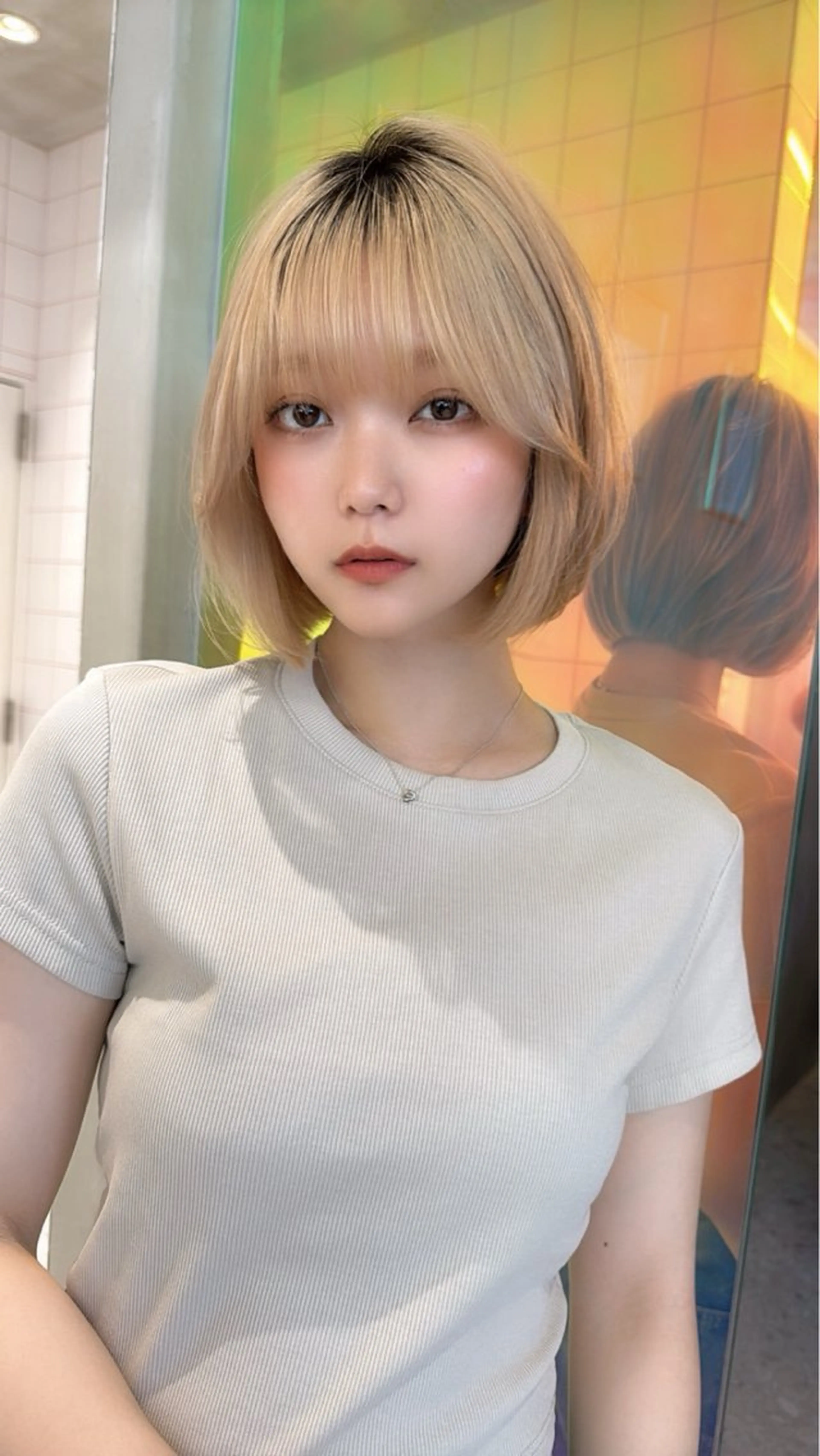 ミディアム カラー カット ヘアカラー トリートメント 🍀小川大輔🍀 ボブ/ブリーチ🥇のヘアスタイル