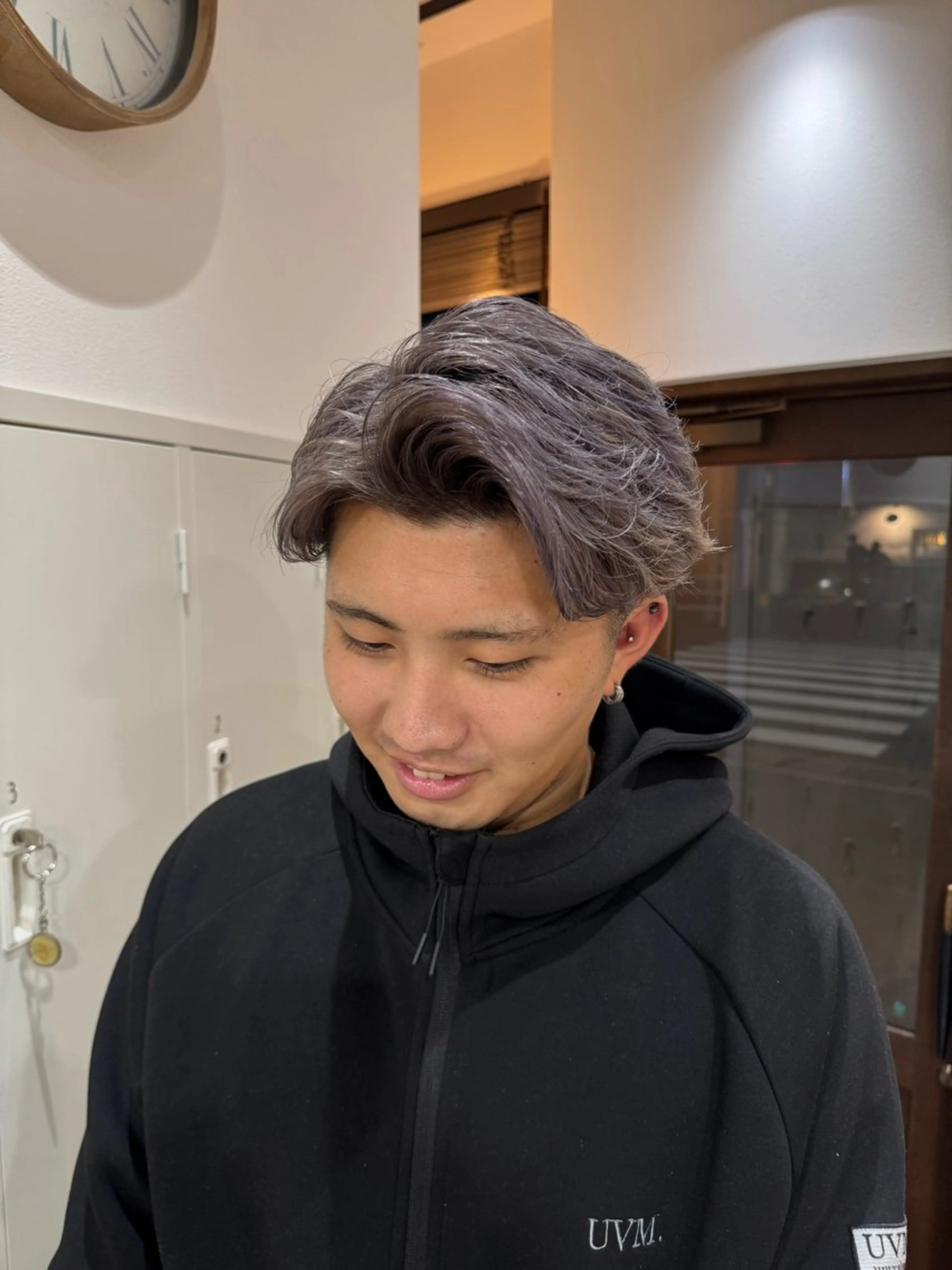 ショート ヘアカラー 平尾/艶カラー/ アッシュ系/中川誠大のヘアスタイル