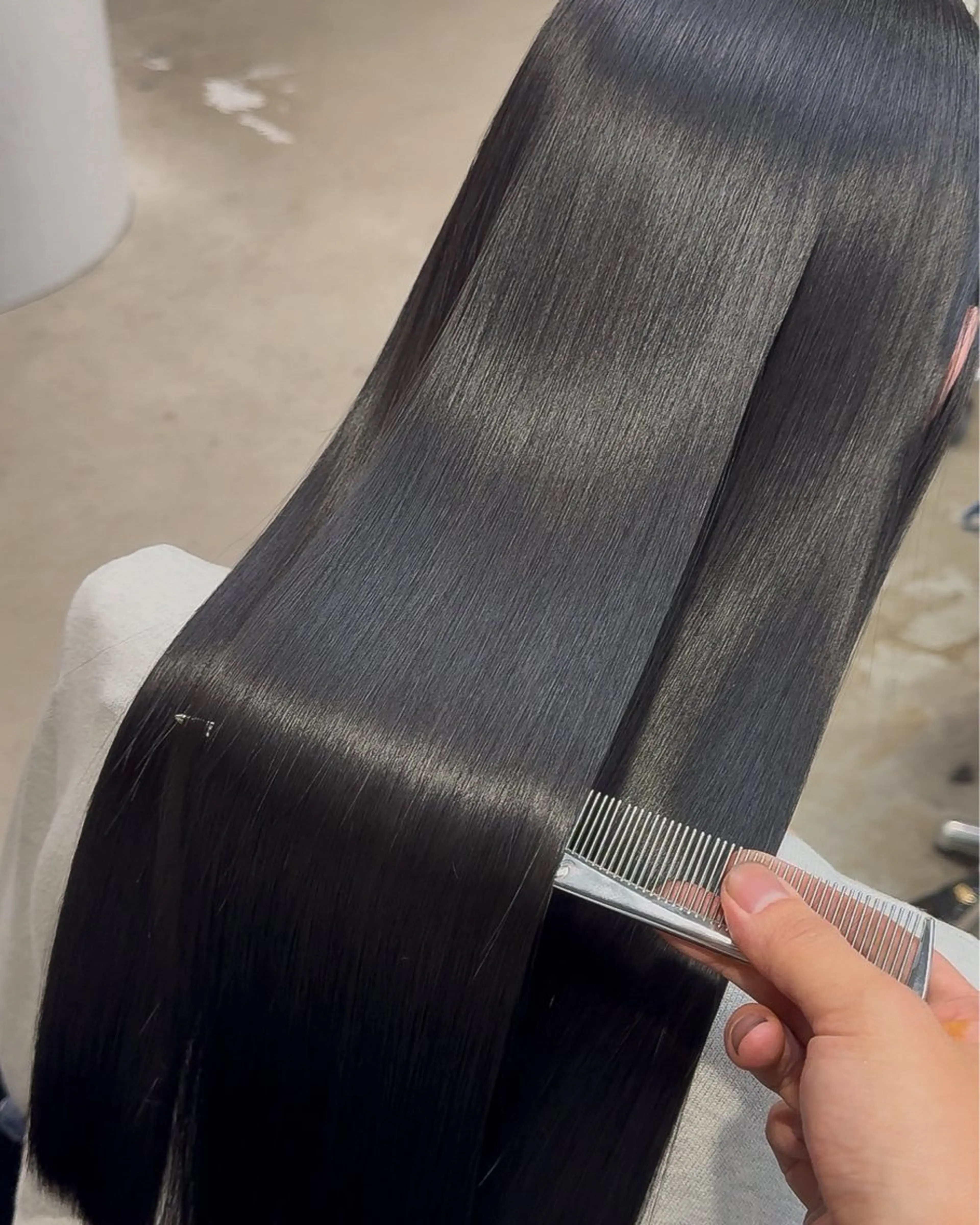 ロング カラー トリートメント カット トリートメント BANK'S hair所属・縮毛矯正 髪質改善寺坂雄飛💐のヘアスタイル