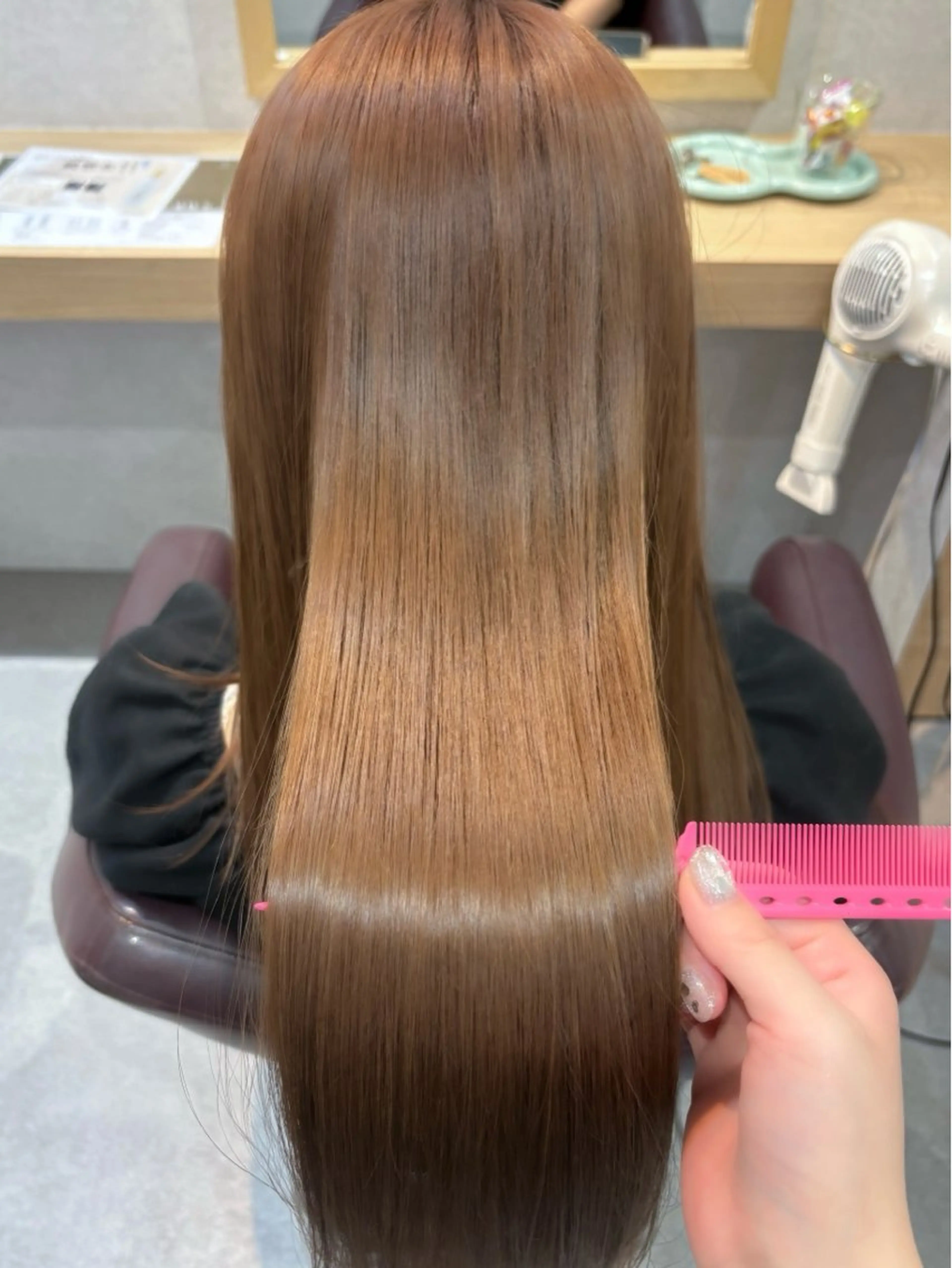 ロング カラー ブラウンカラー カット ヘアカラー トリートメント ブラウンカラー 🫧tomoka🫧のヘアスタイル