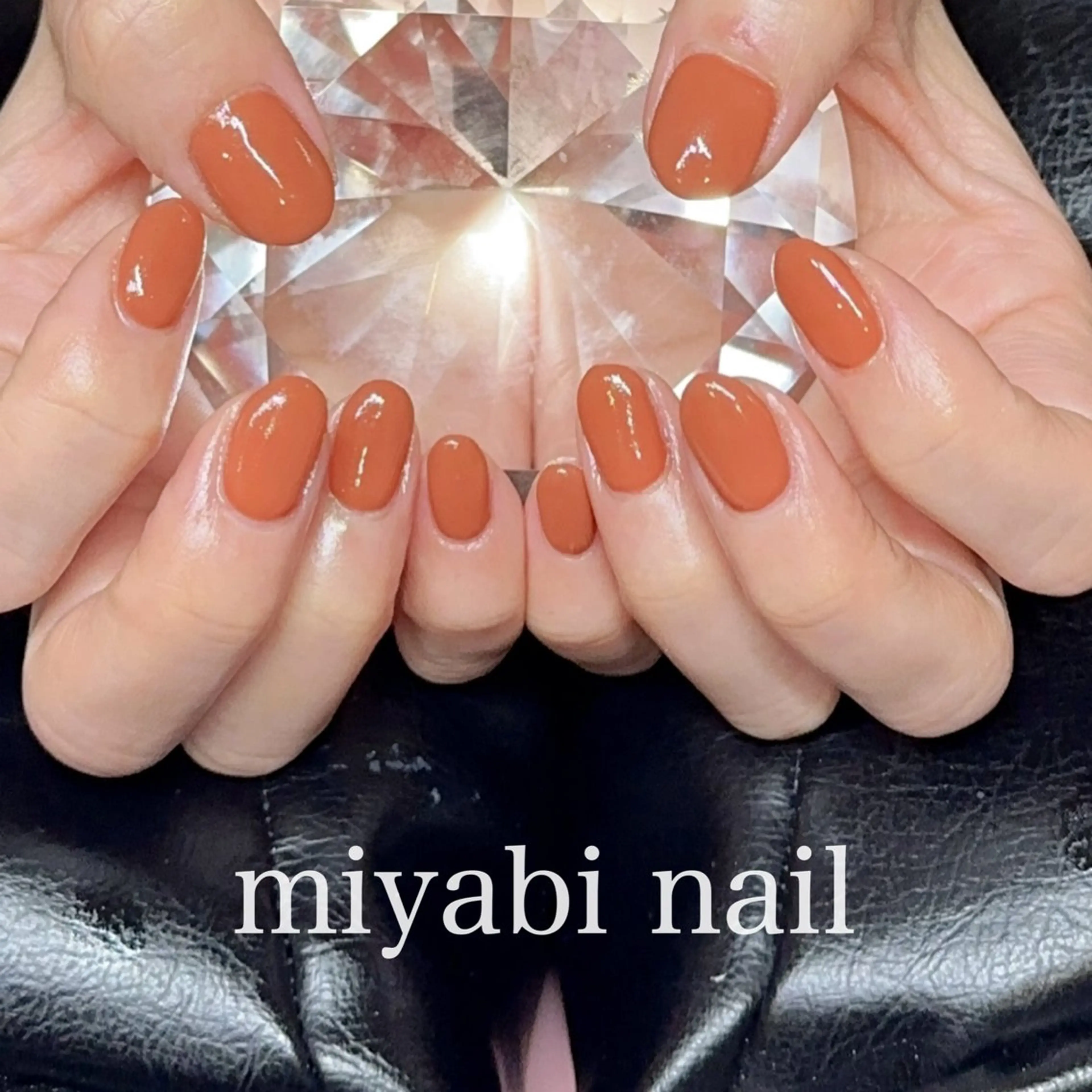ネイル ジェルネイル 持ち込み ワンカラーネイル シンプルネイル 冬ネイル ハンドネイル miyabi nail 桂川駅近くのネイルデザイン