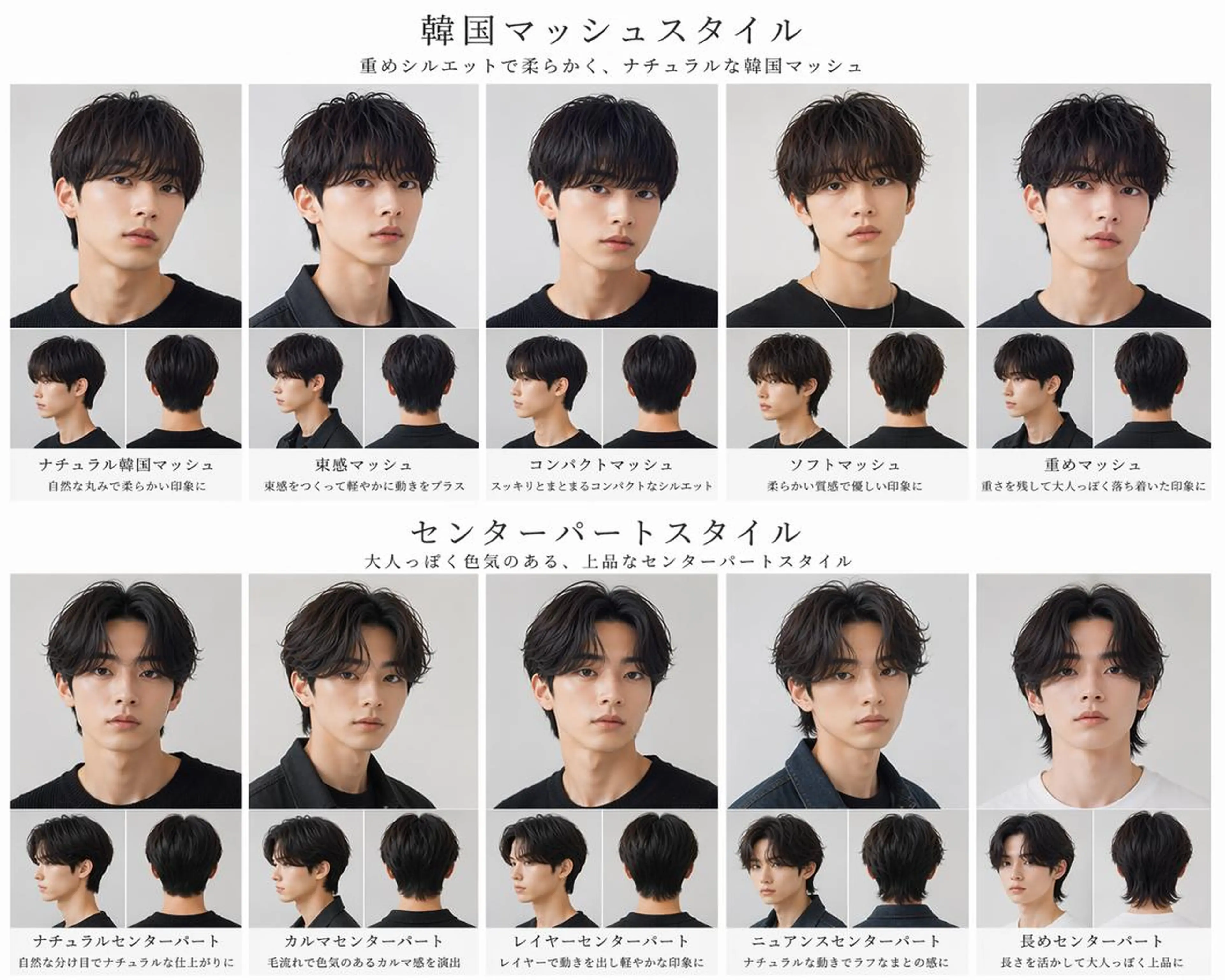 メンズ カット パーマ 🎀優姫 🎀  韓国レイヤーのヘアスタイル