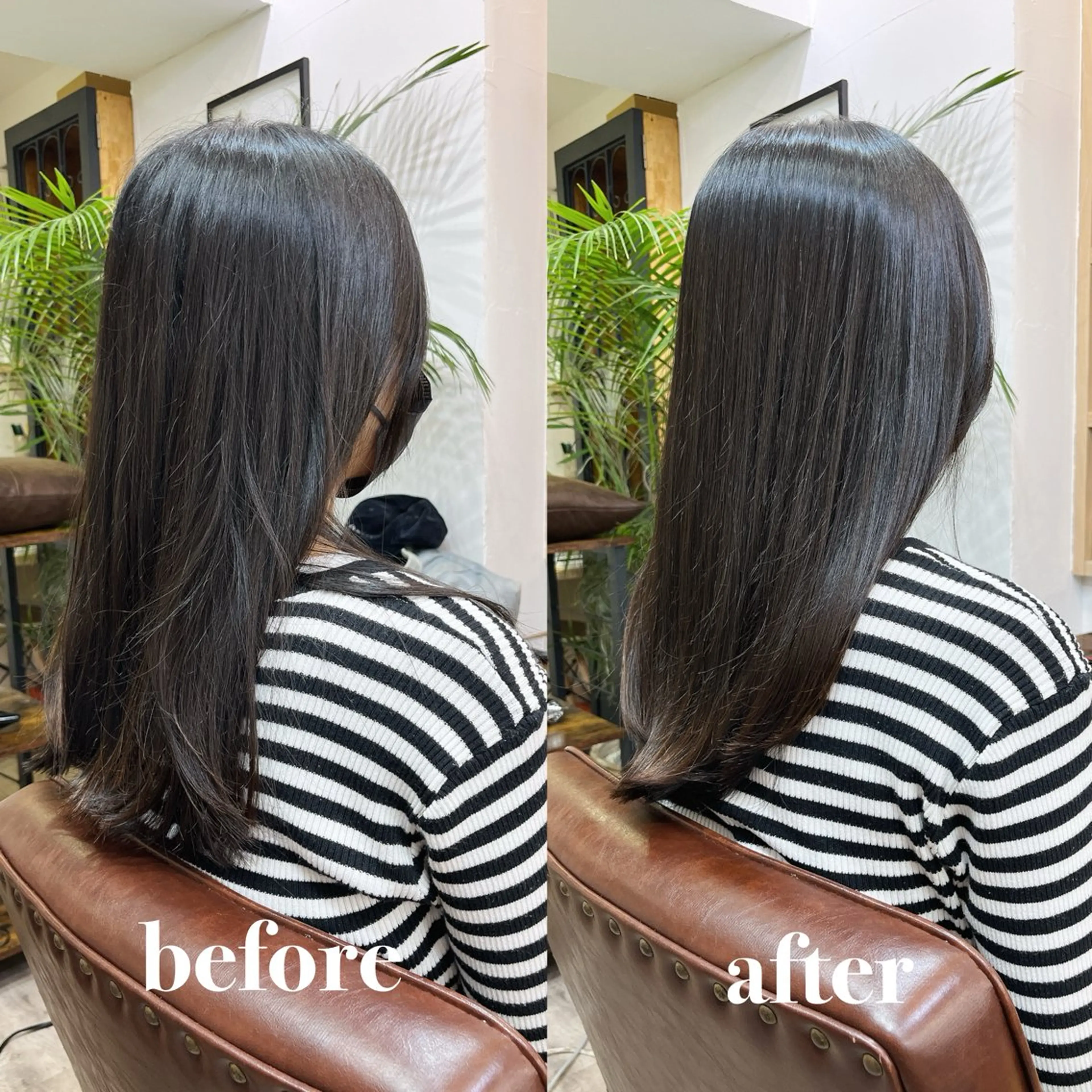 セミロング 髪質改善 縮毛矯正 トリートメント 矢口 嵩人のヘアスタイル