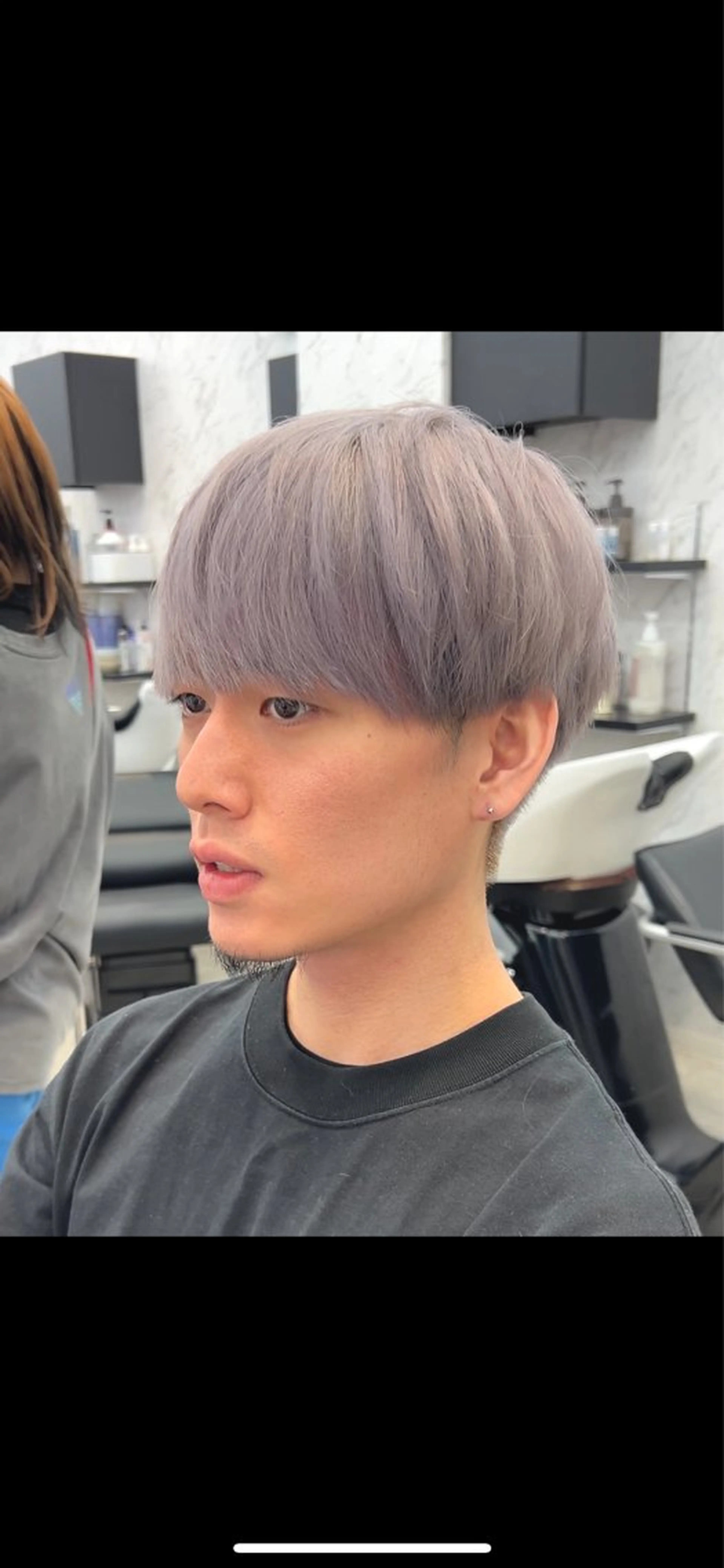 ミディアム 韓国パーマ 美容師 和田爽良のヘアスタイル