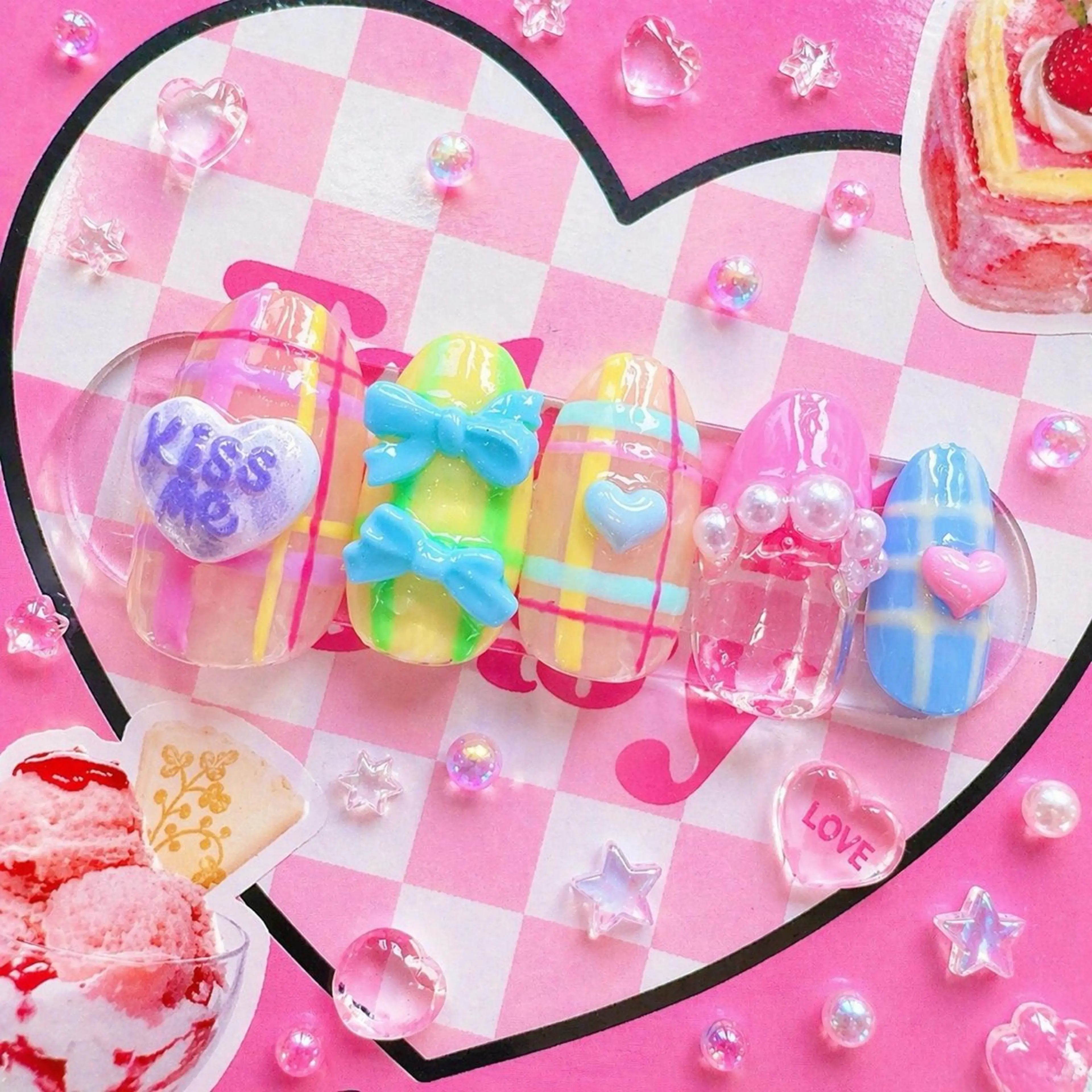 ネイル ハンドネイル MignonReve ♡EIMI🌈のネイルデザイン