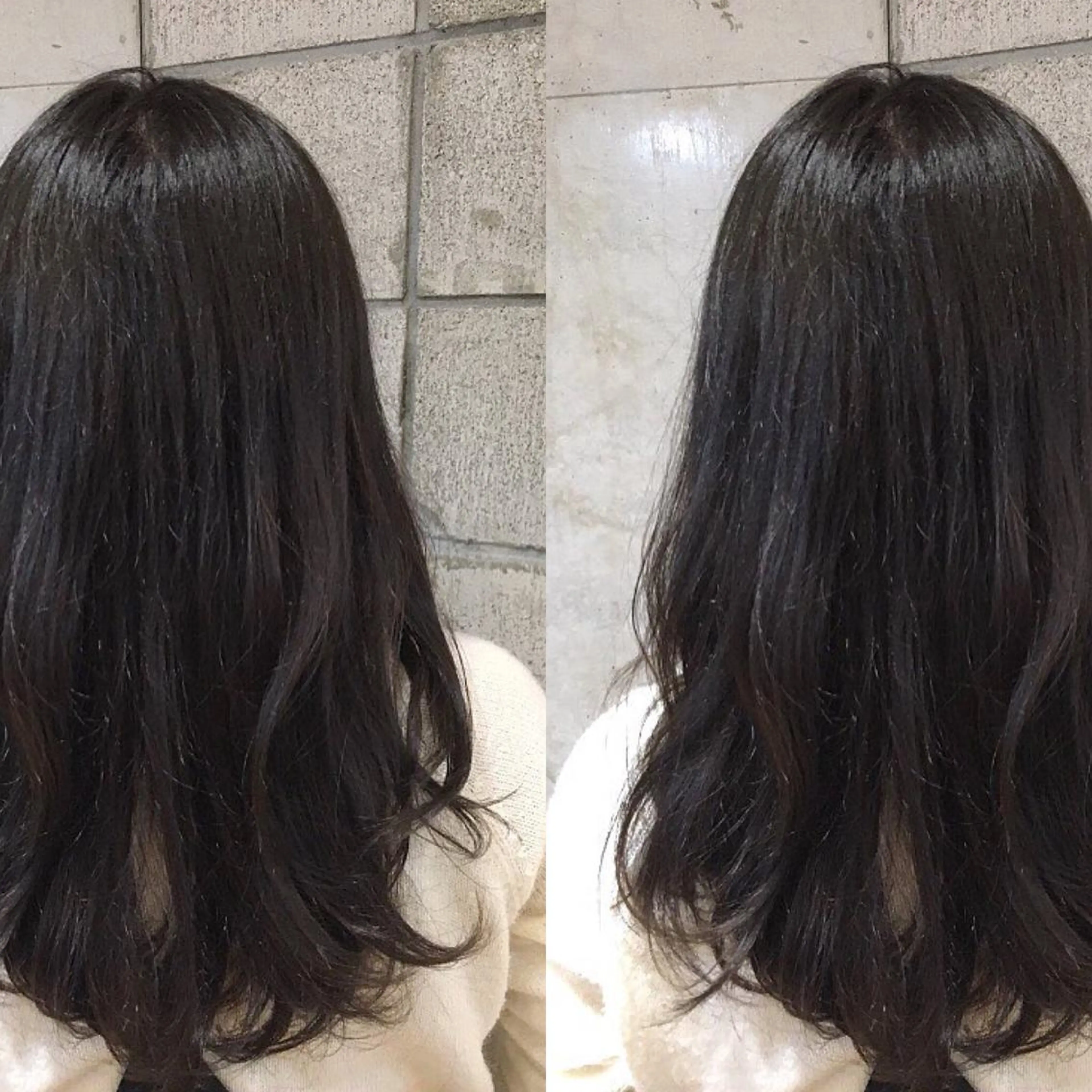 ロング カラー カット ヘアカラー トリートメント 荒木 依莉亜のヘアスタイル