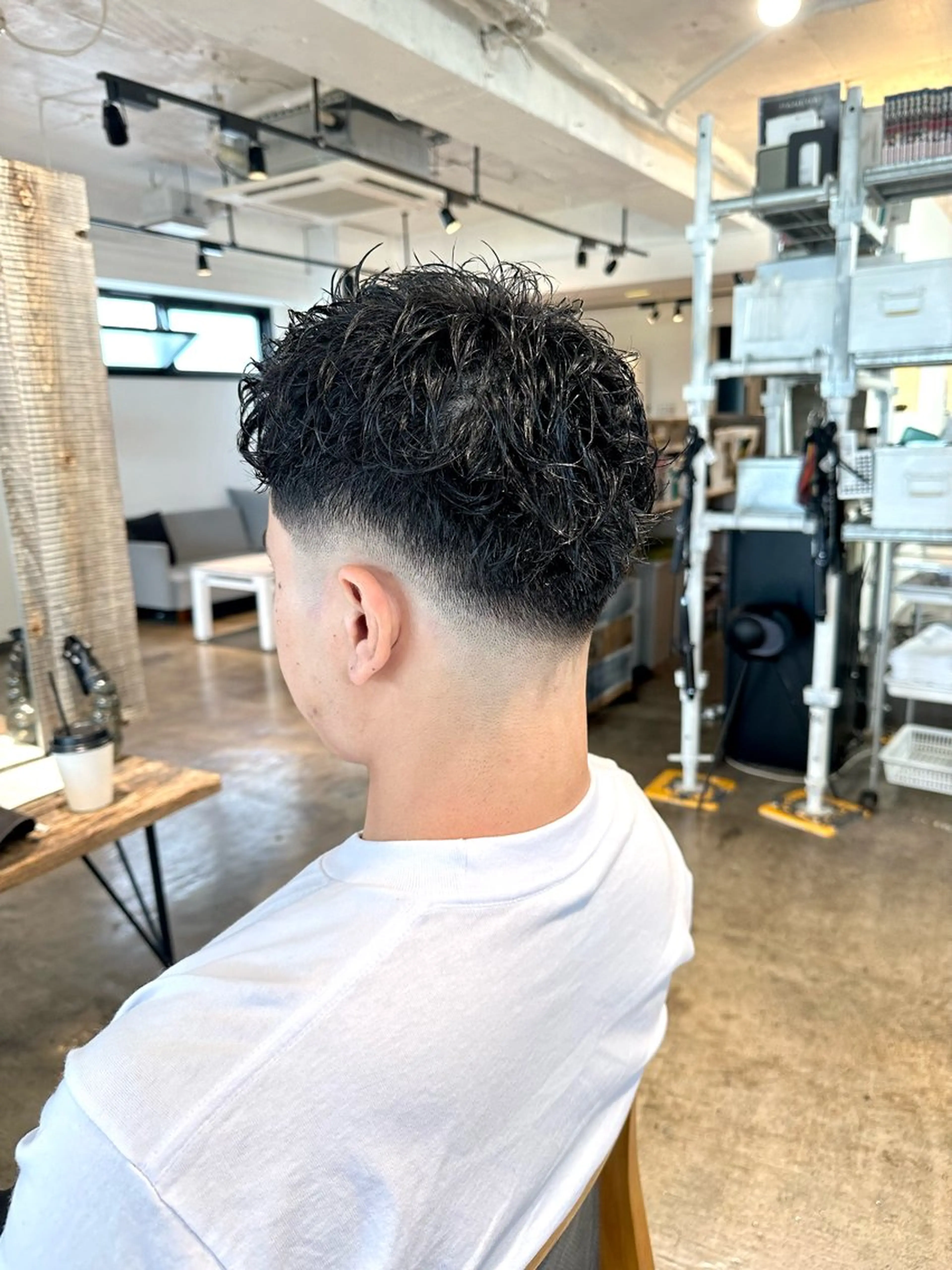 メンズ フェードカット メンズパーマ スキンフェード カット 骨格補正施術/メンズ 専門美容師/YUYAのヘアスタイル