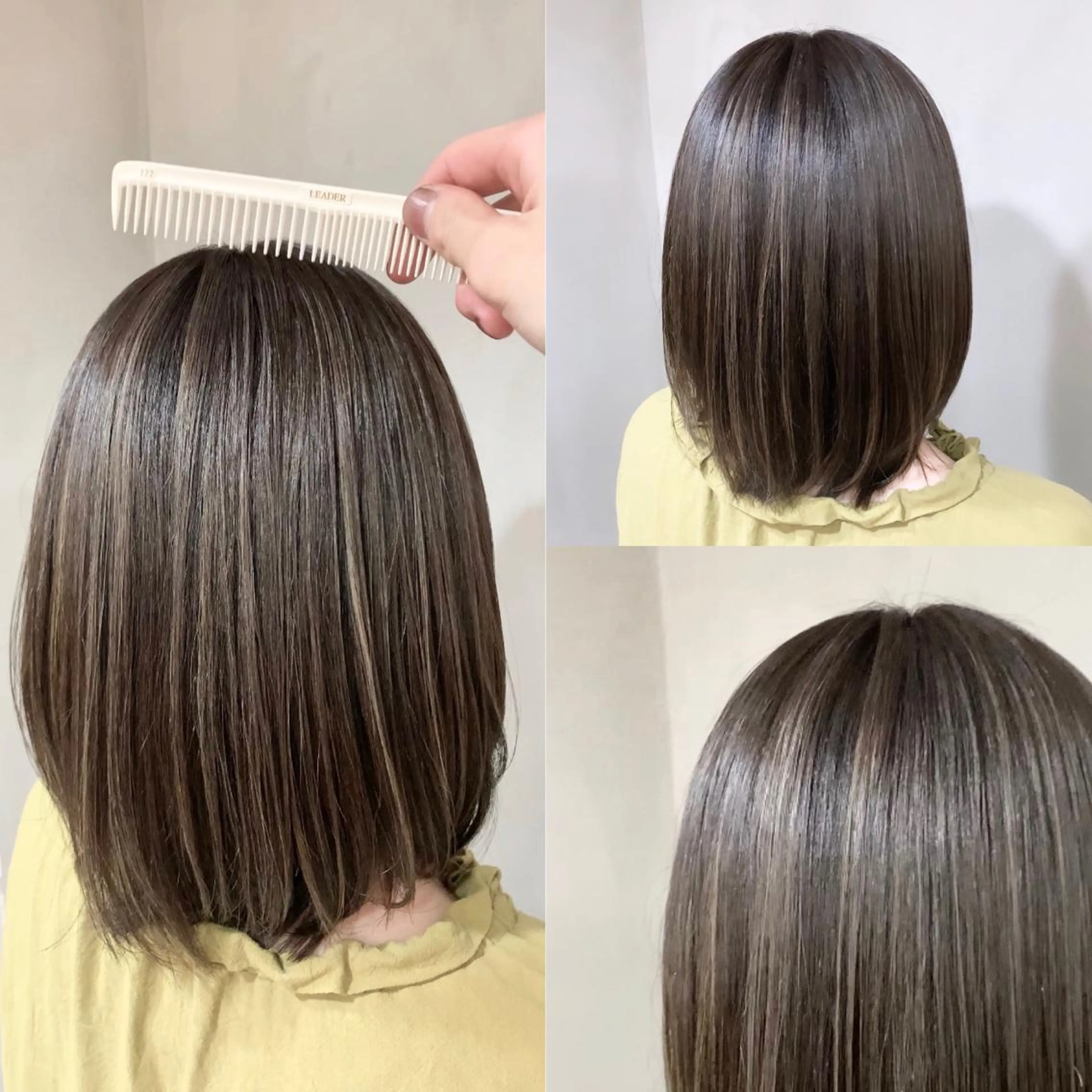 ミディアム カラー リサ tonieのヘアスタイル