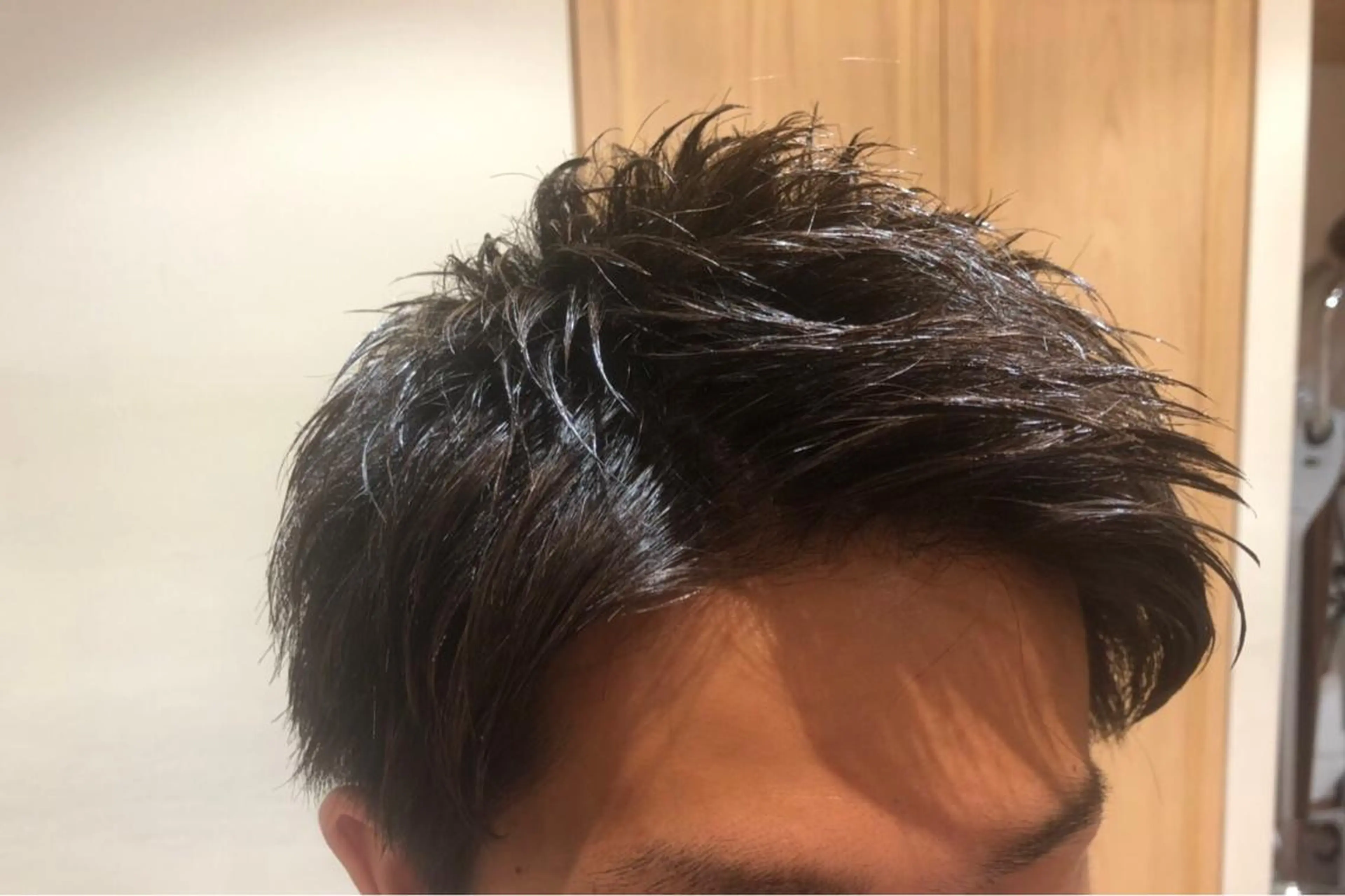 ショート メンズ アップバング 松井 竜輝のヘアスタイル