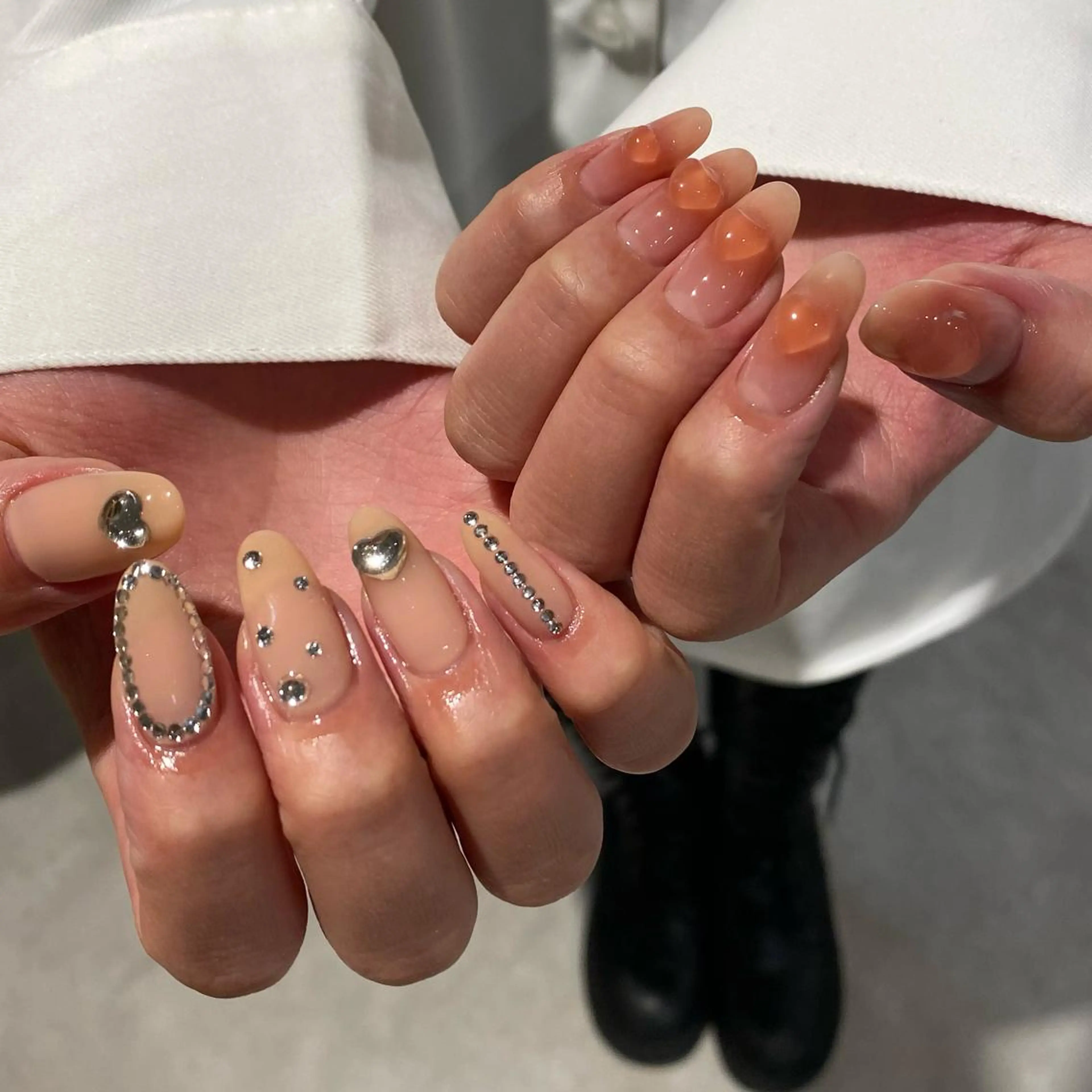 ネイル ニュアンスネイル ハンドネイル RINO AMANE nailのネイルデザイン