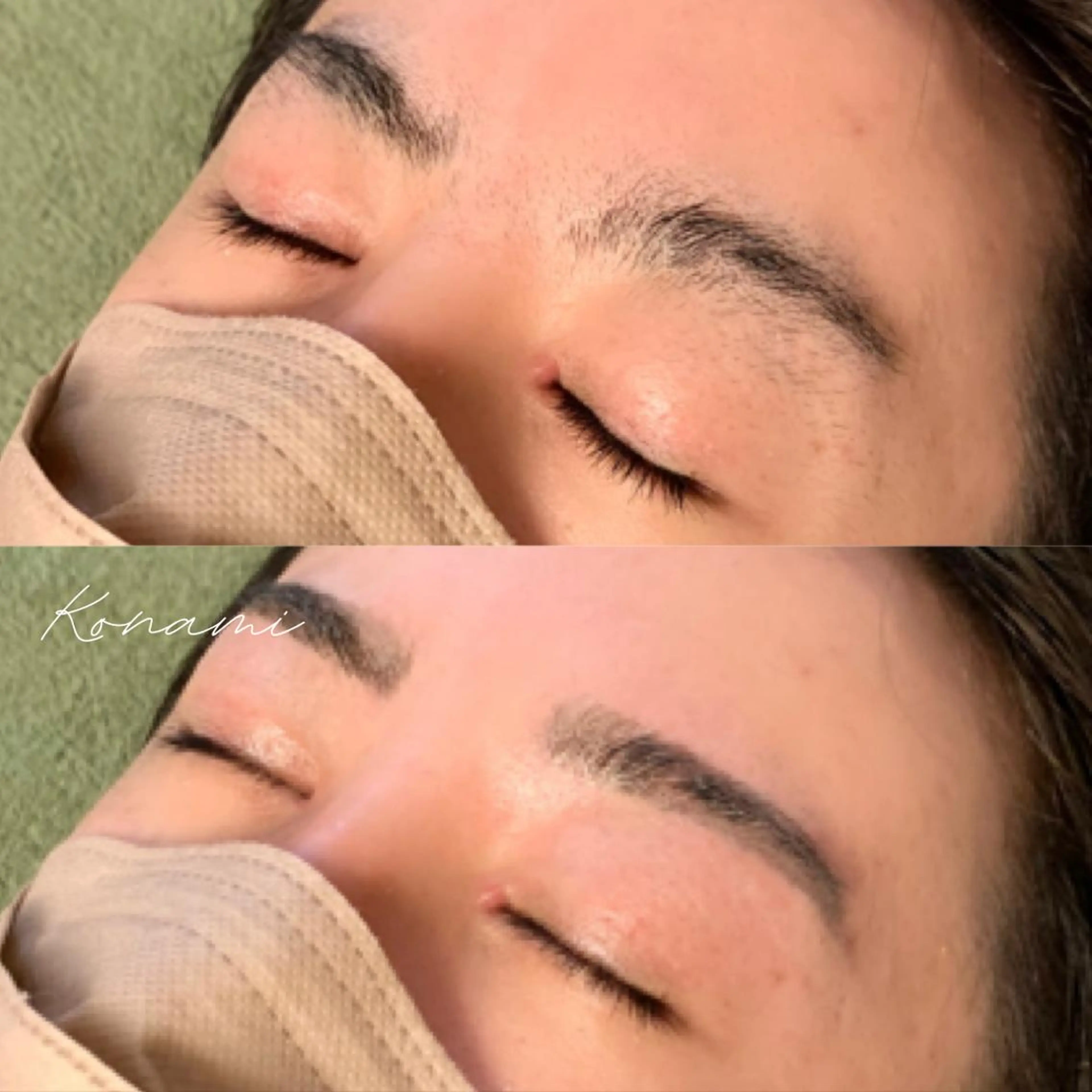 メンズ アイブロウ ワックス脱毛 シードリン 府内店 小波のヘアスタイル