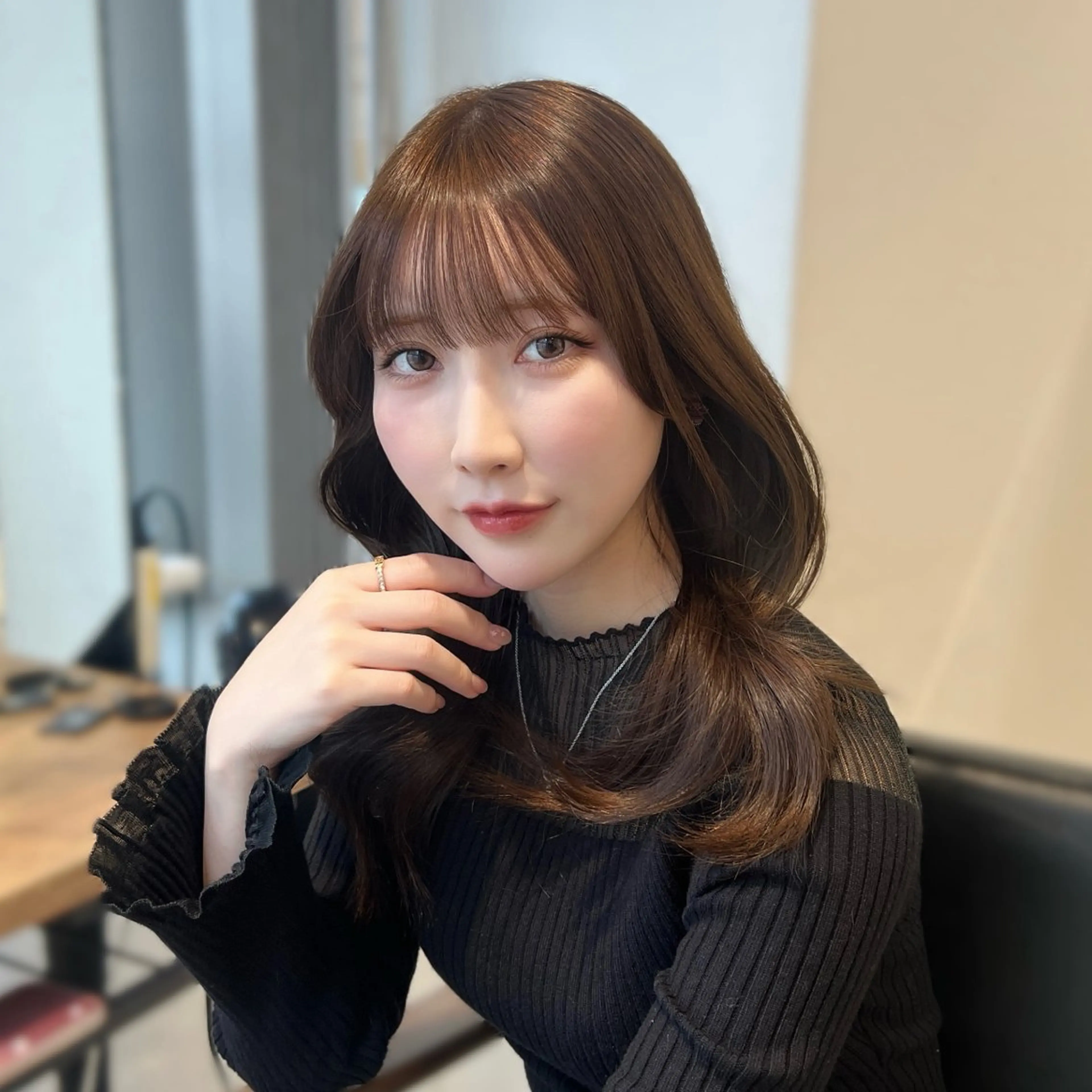 ロング カラー カット ヘアカラー トリートメント IVY所属・髪質改善/韓国ヘア 顔まわり特化yutoのヘアスタイル