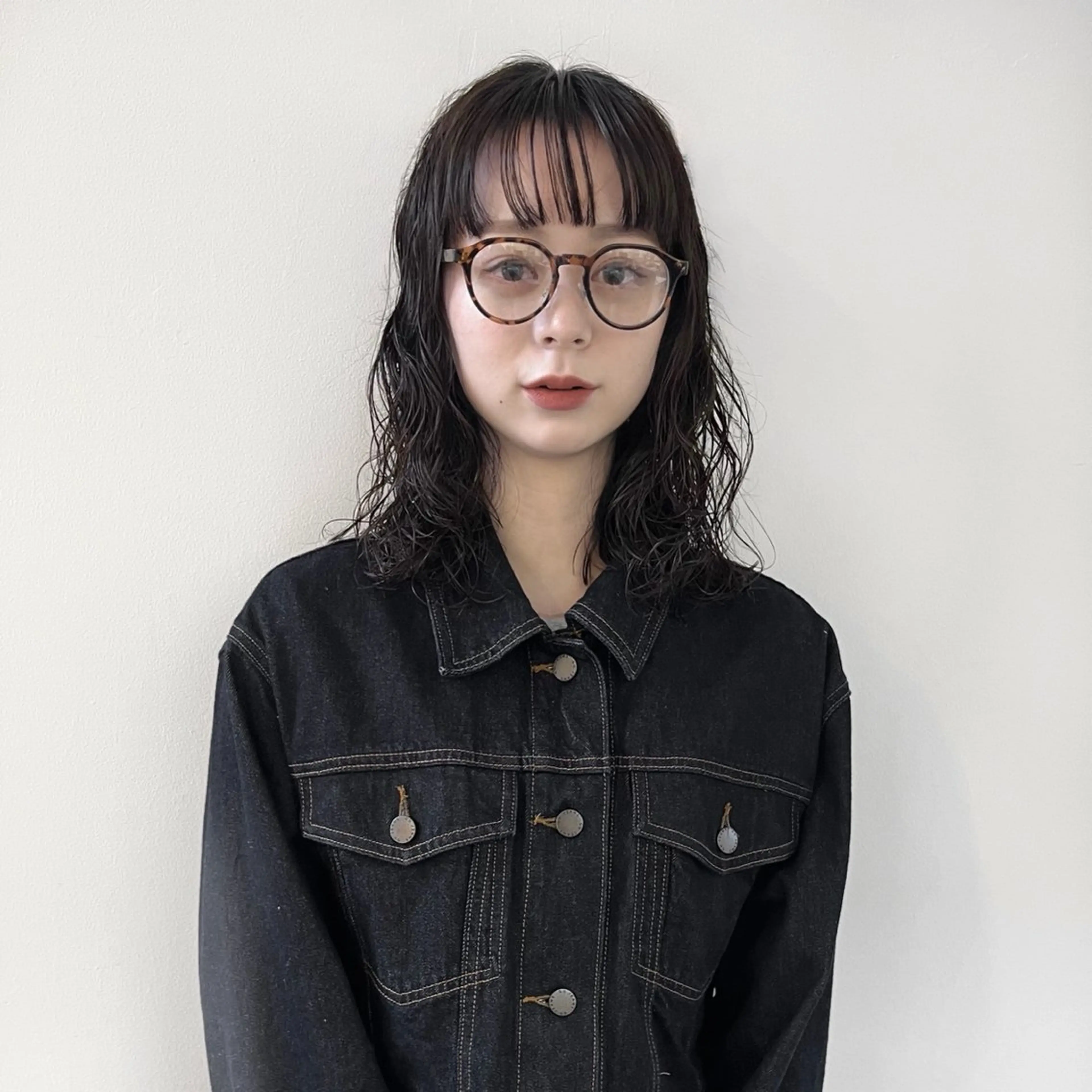 ミディアム 小山夕稀/ニュアンス パーマ/新城のヘアスタイル