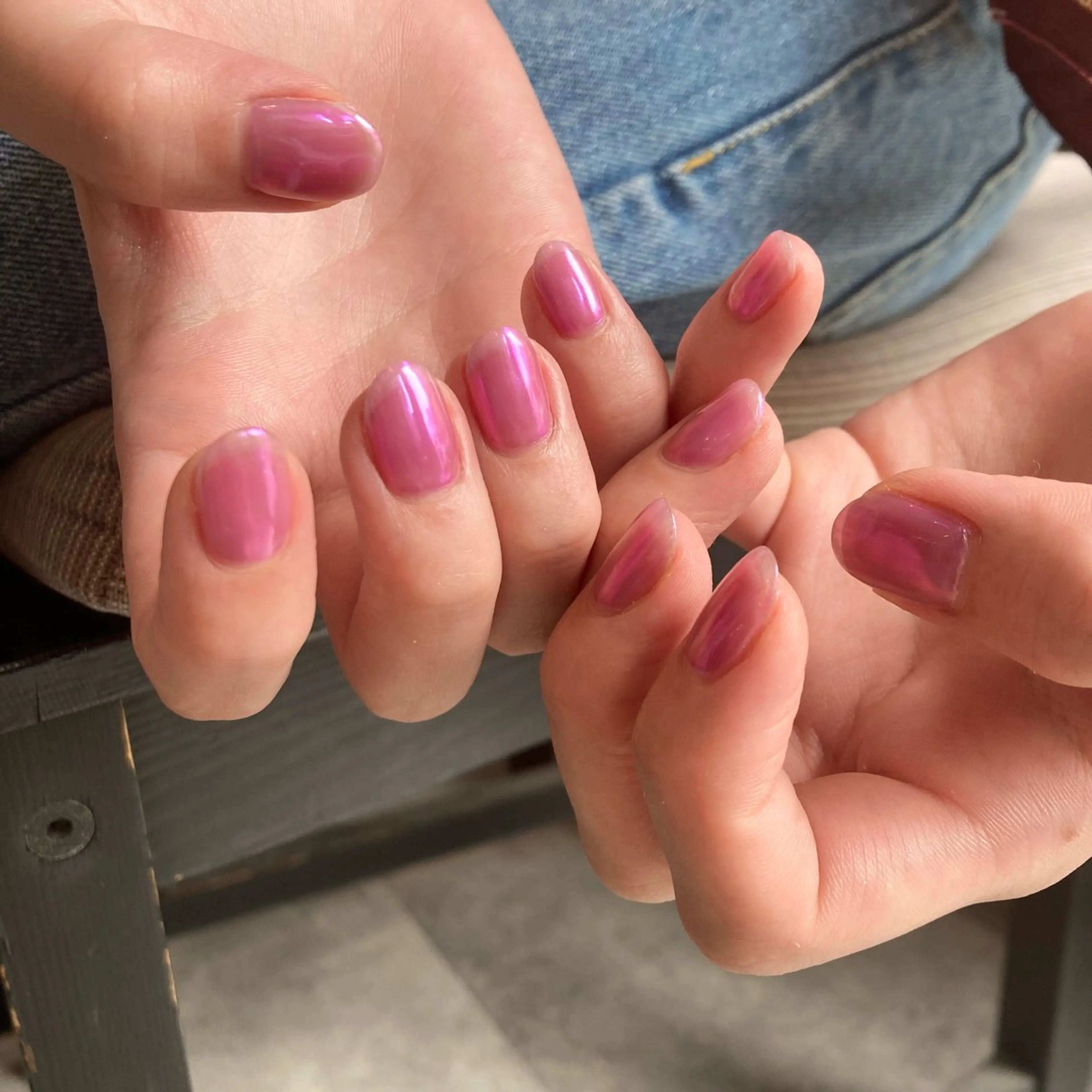 ネイル ミラーネイル ハンドネイル shio ♡ 24日空きありのネイルデザイン