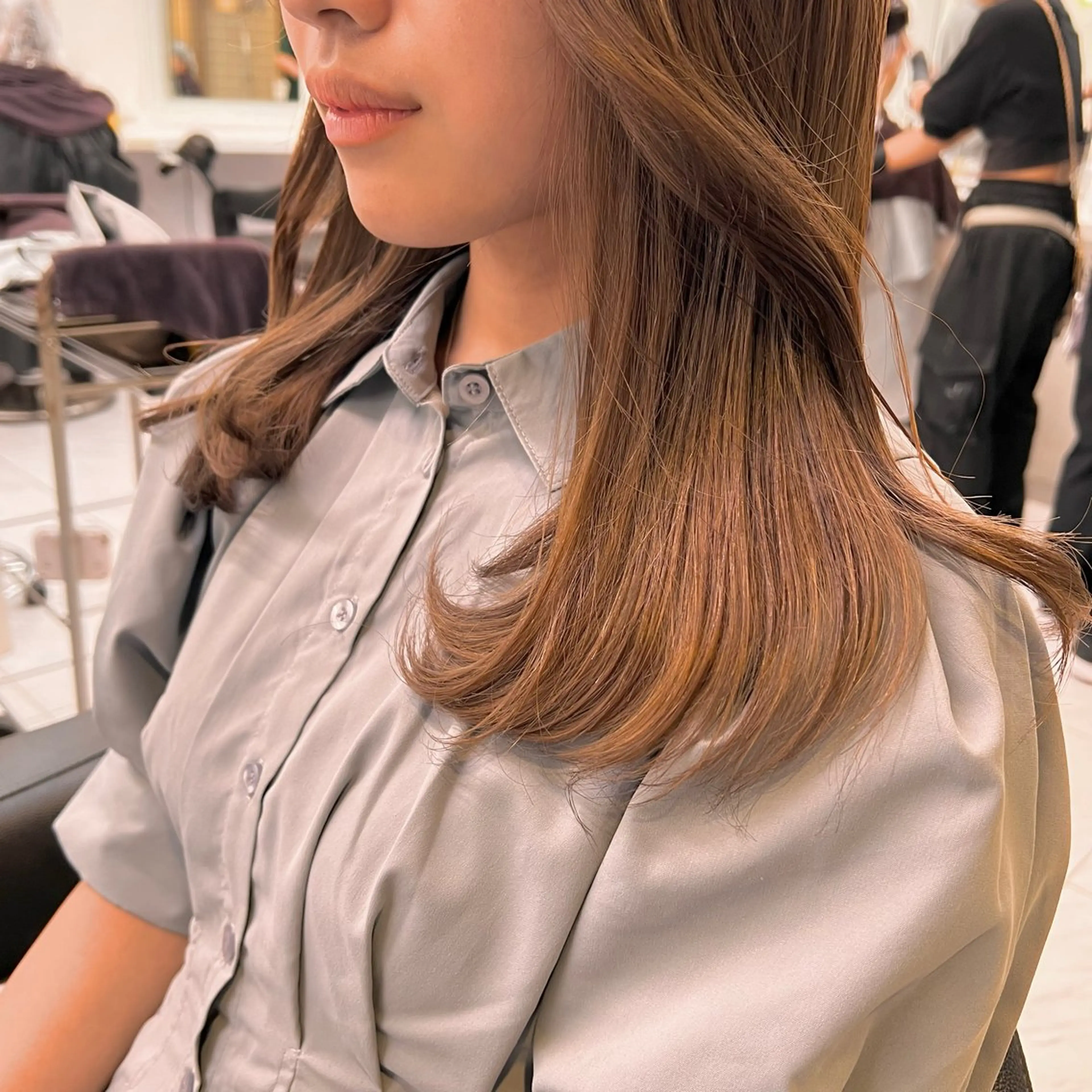 ミディアム 💖札幌カラー 指名No.1💖玲奈のヘアスタイル