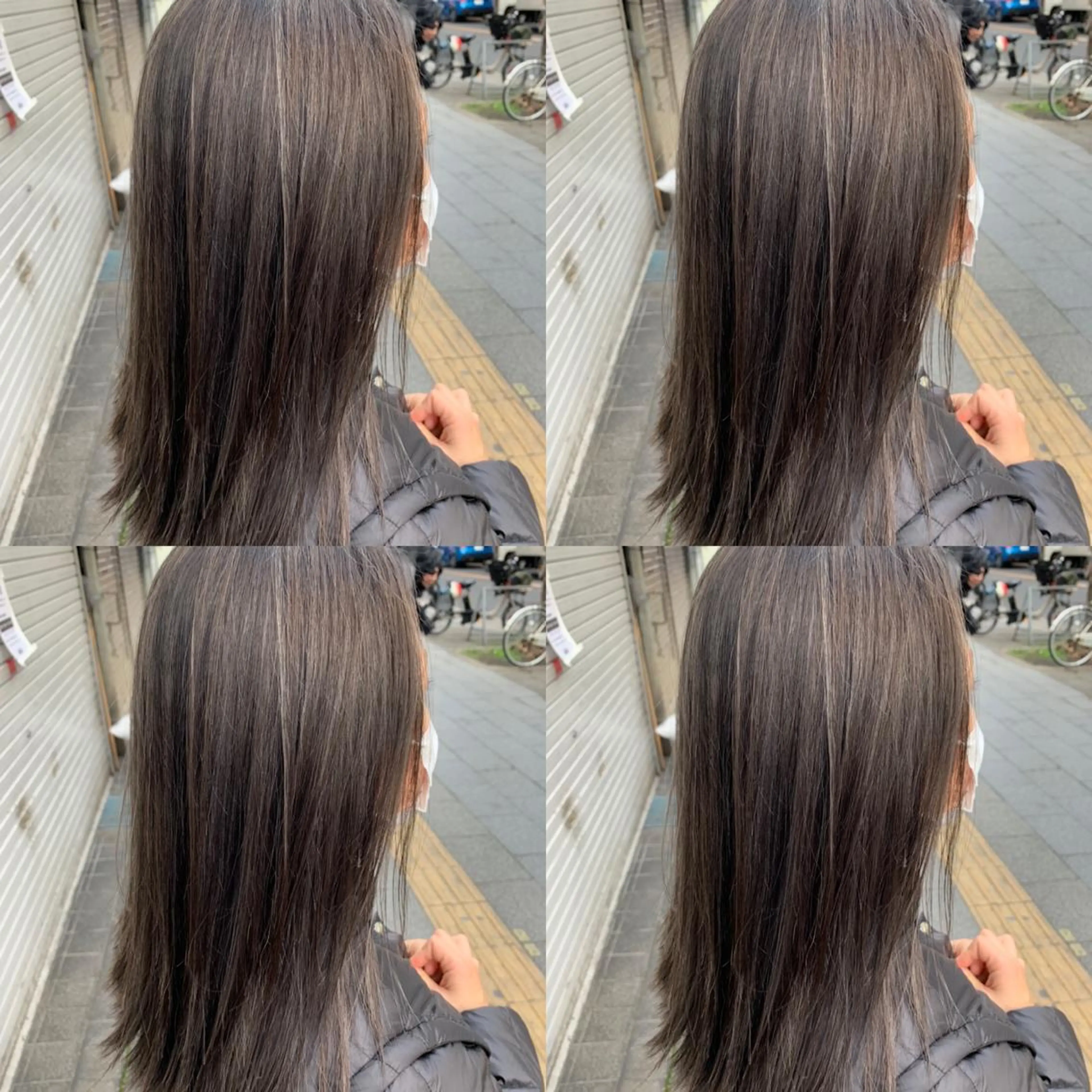 ミディアム セピアベージュ ✨髪質改善✖︎顔周り レイヤー✨ナカムラのヘアスタイル