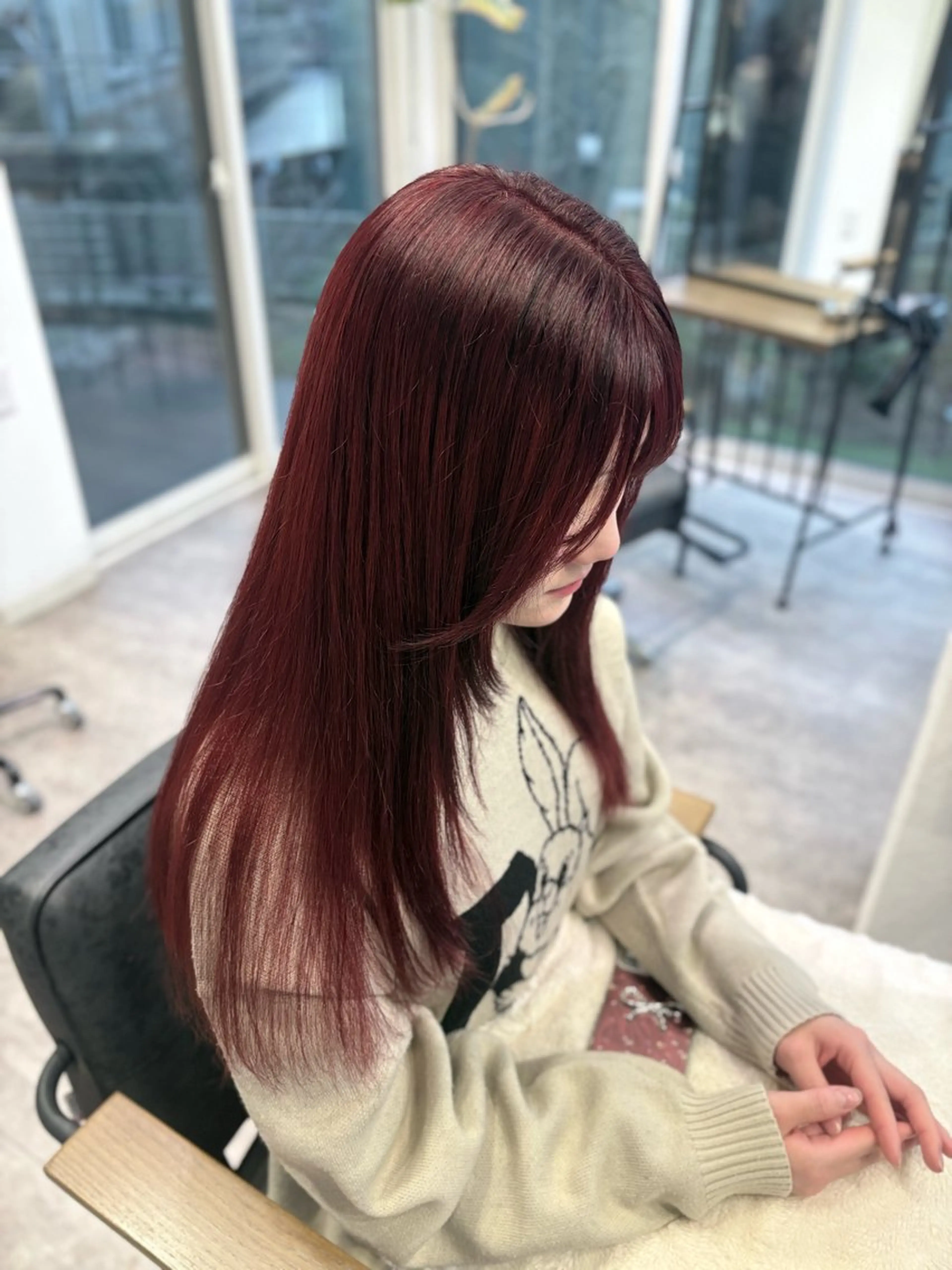 ロング カラー ヘアカラー トリートメント カットモデル✂️ ゆうかのヘアスタイル