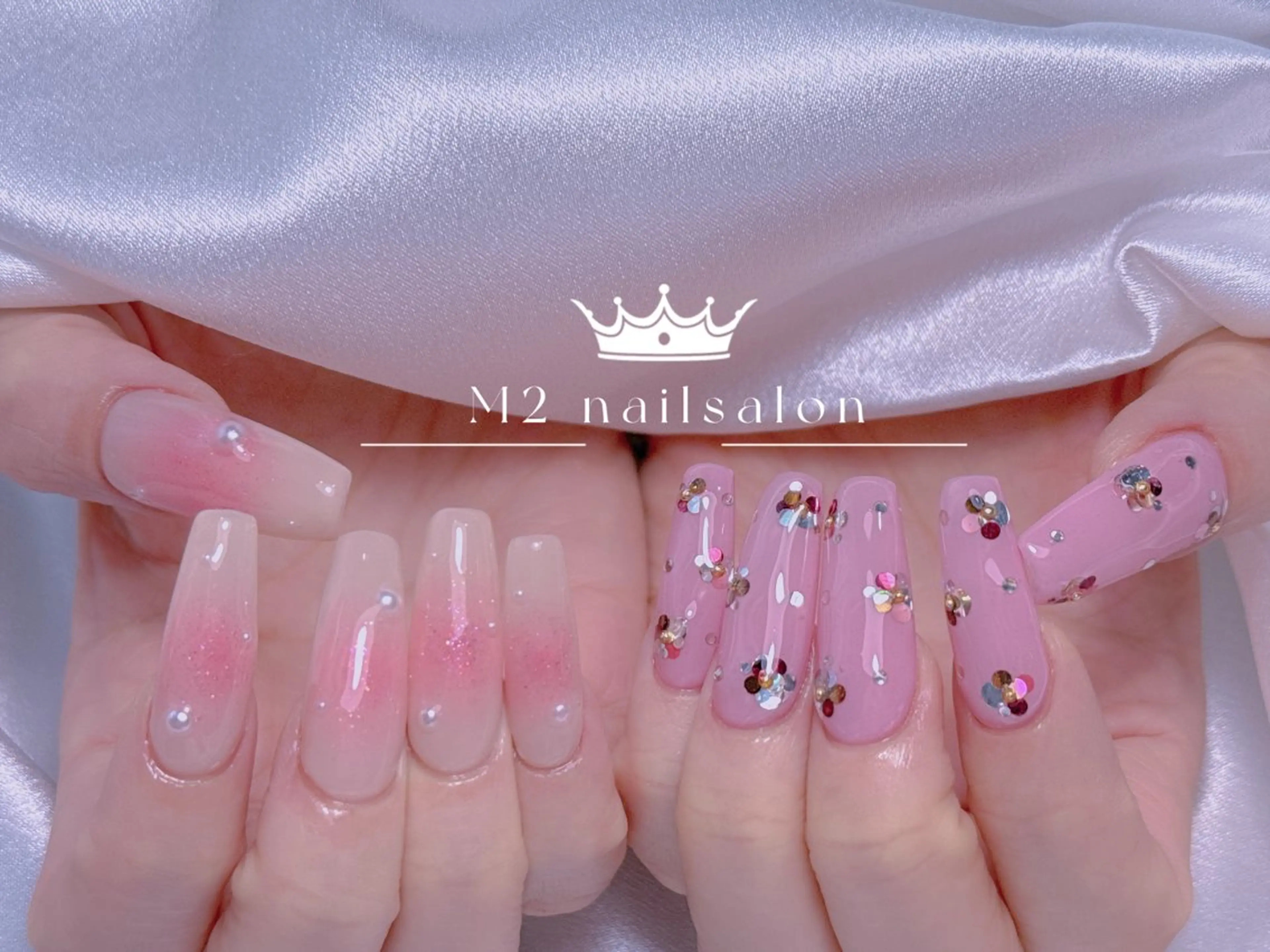 ネイル ハンドネイル 長さだし専門店 M2　rikaのネイルデザイン