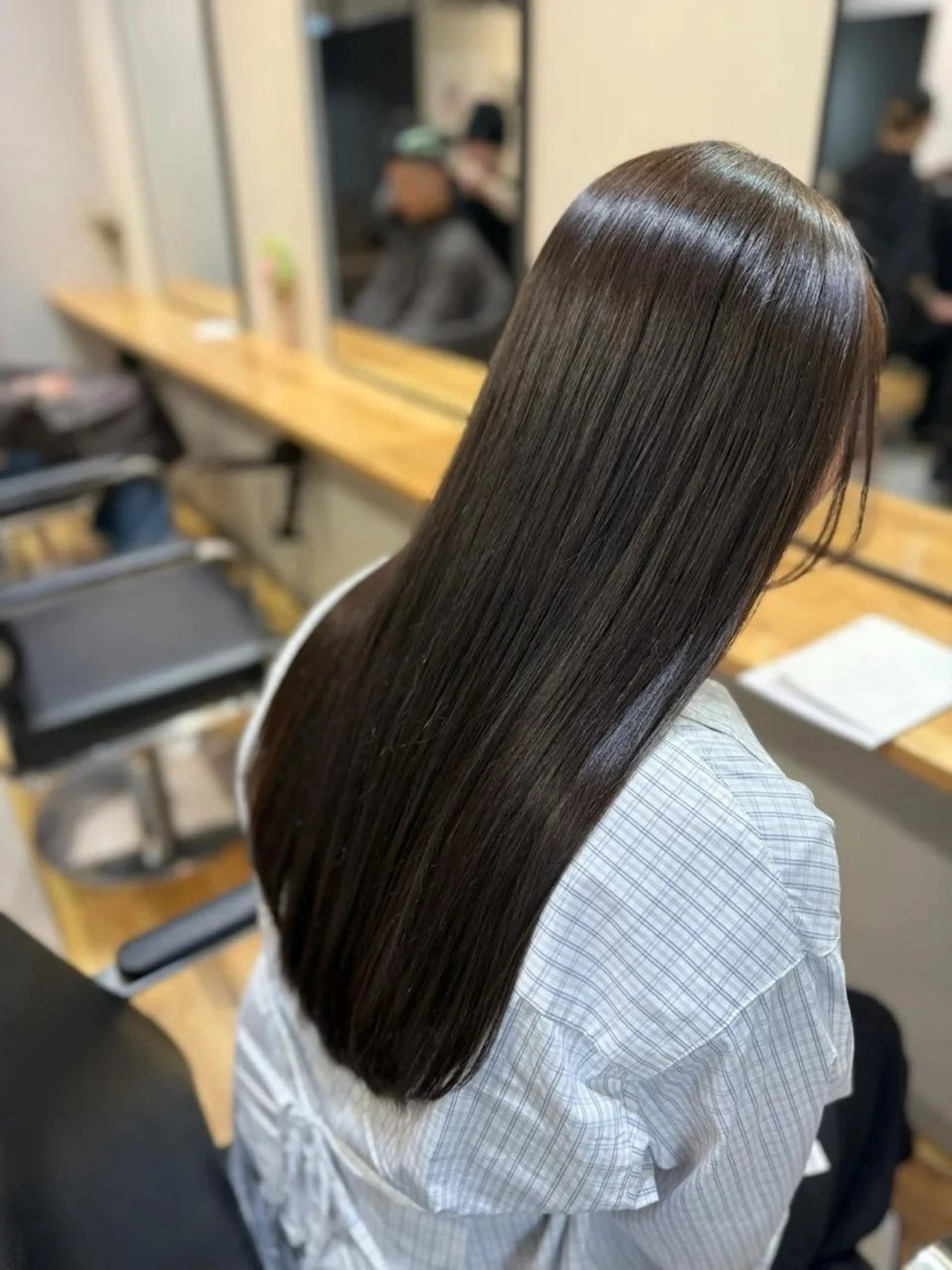 ロング 縮毛矯正 小林 龍斗のヘアスタイル