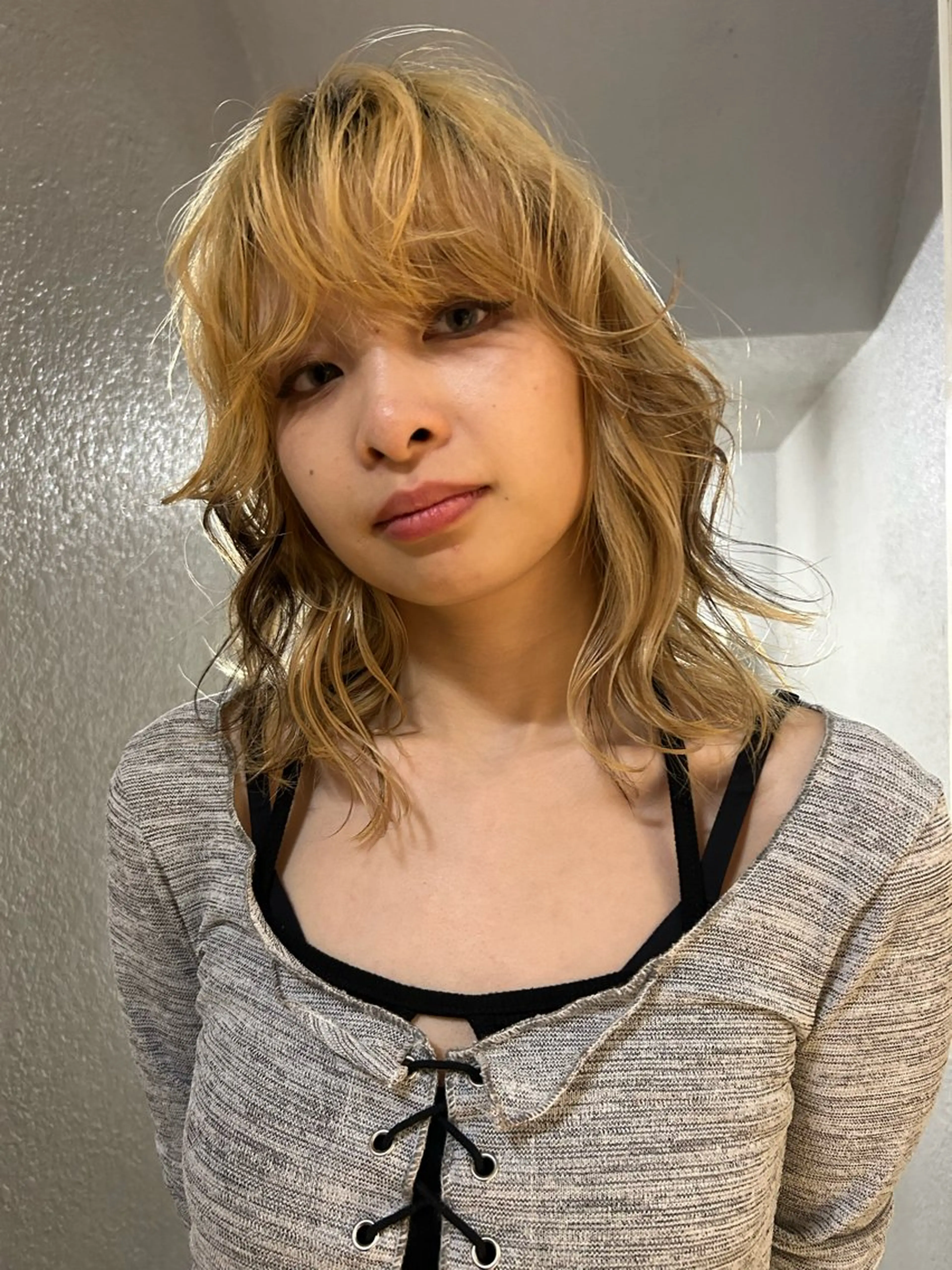 ミディアム カラー ヘアカラー トリートメント ケアパーマ/ケアブリ ーチdaisukeのヘアスタイル
