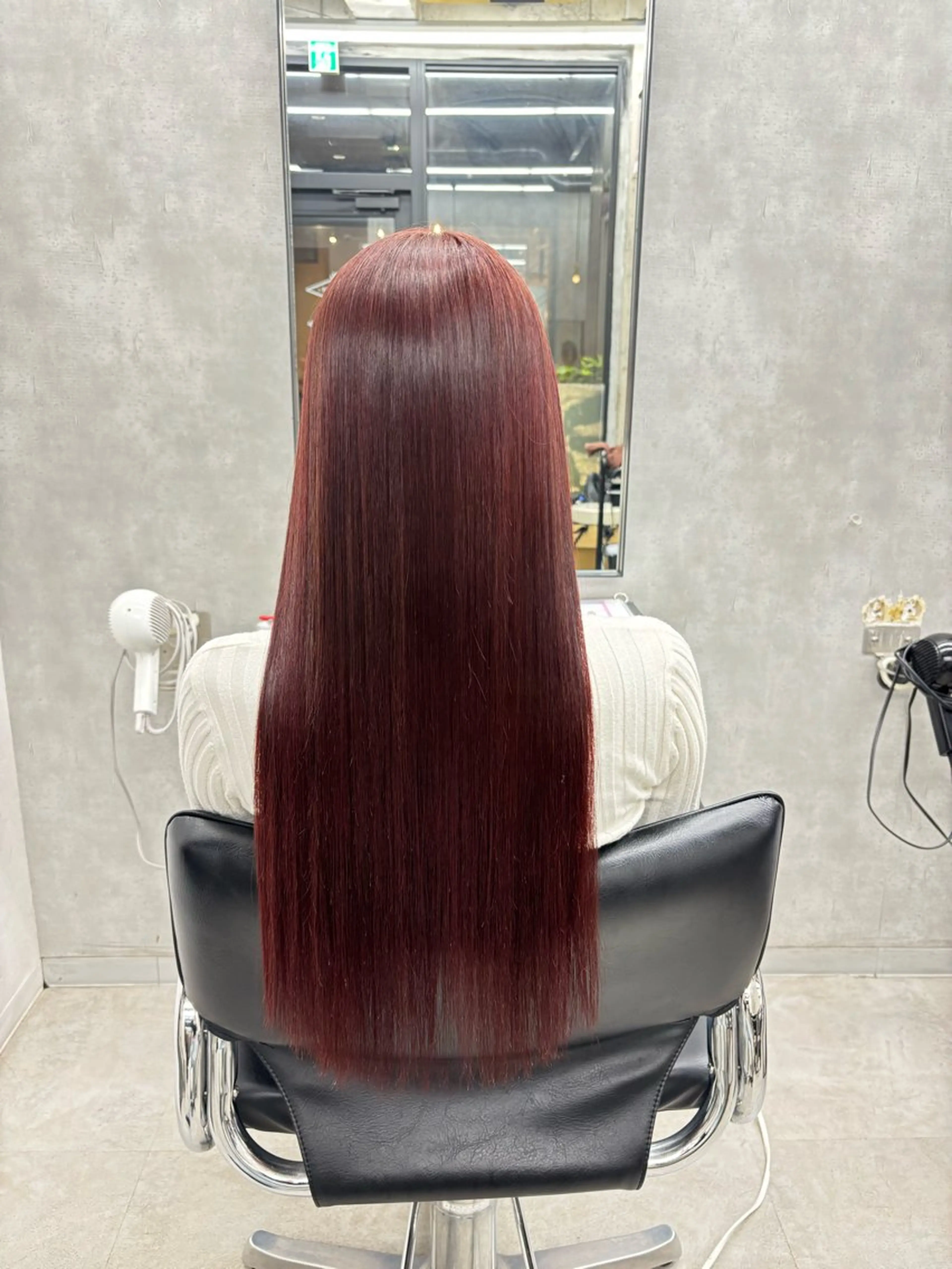 ロング カラー 学生 髪質改善 縮毛矯正 トリートメント カット ヘアカラー 縮毛矯正 トリートメント すぐ巻ける縮毛矯正 🍀勝倉　麗のヘアスタイル