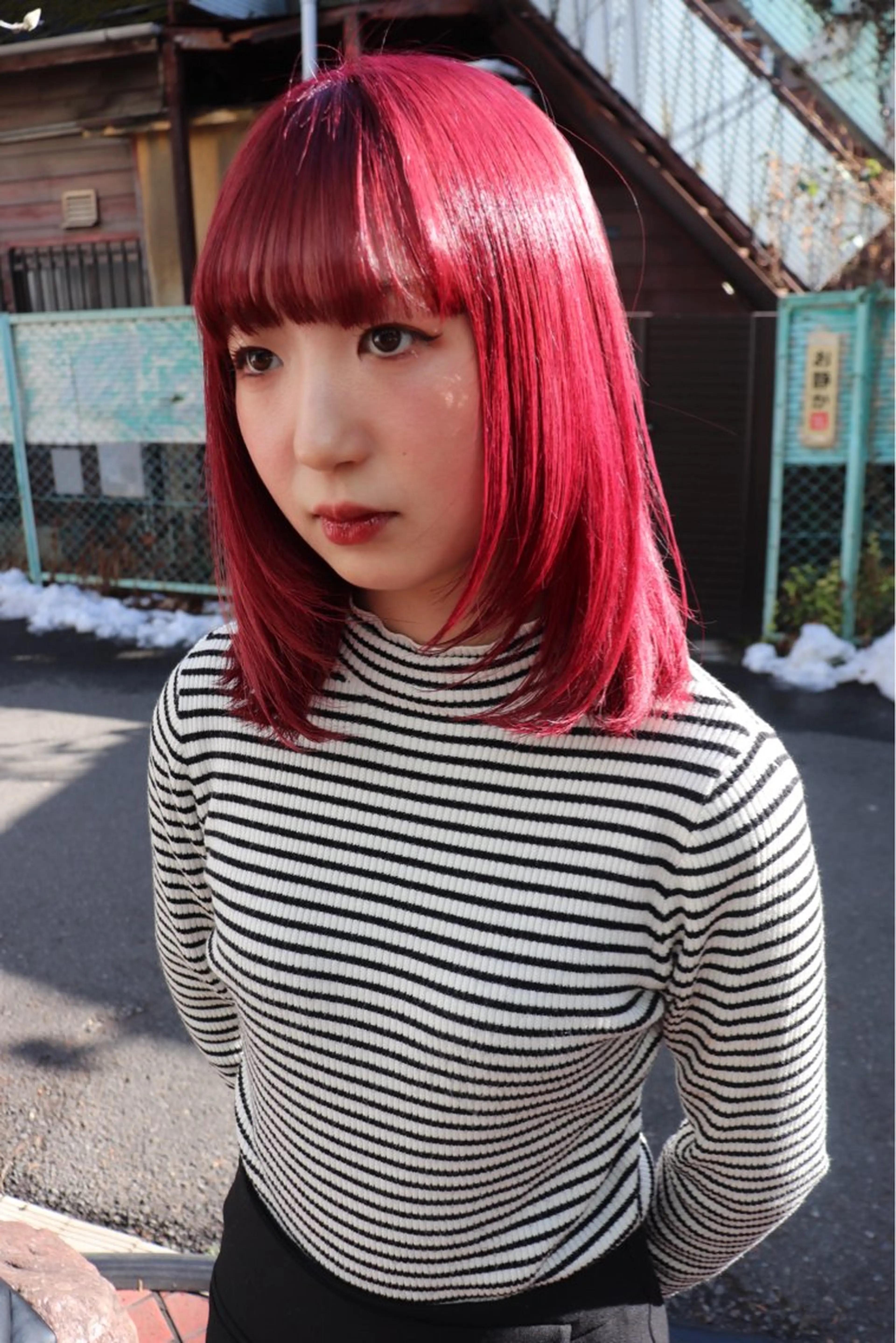 セミロング カラー ヘアアレンジ @kyoniyy KYONIのヘアスタイル