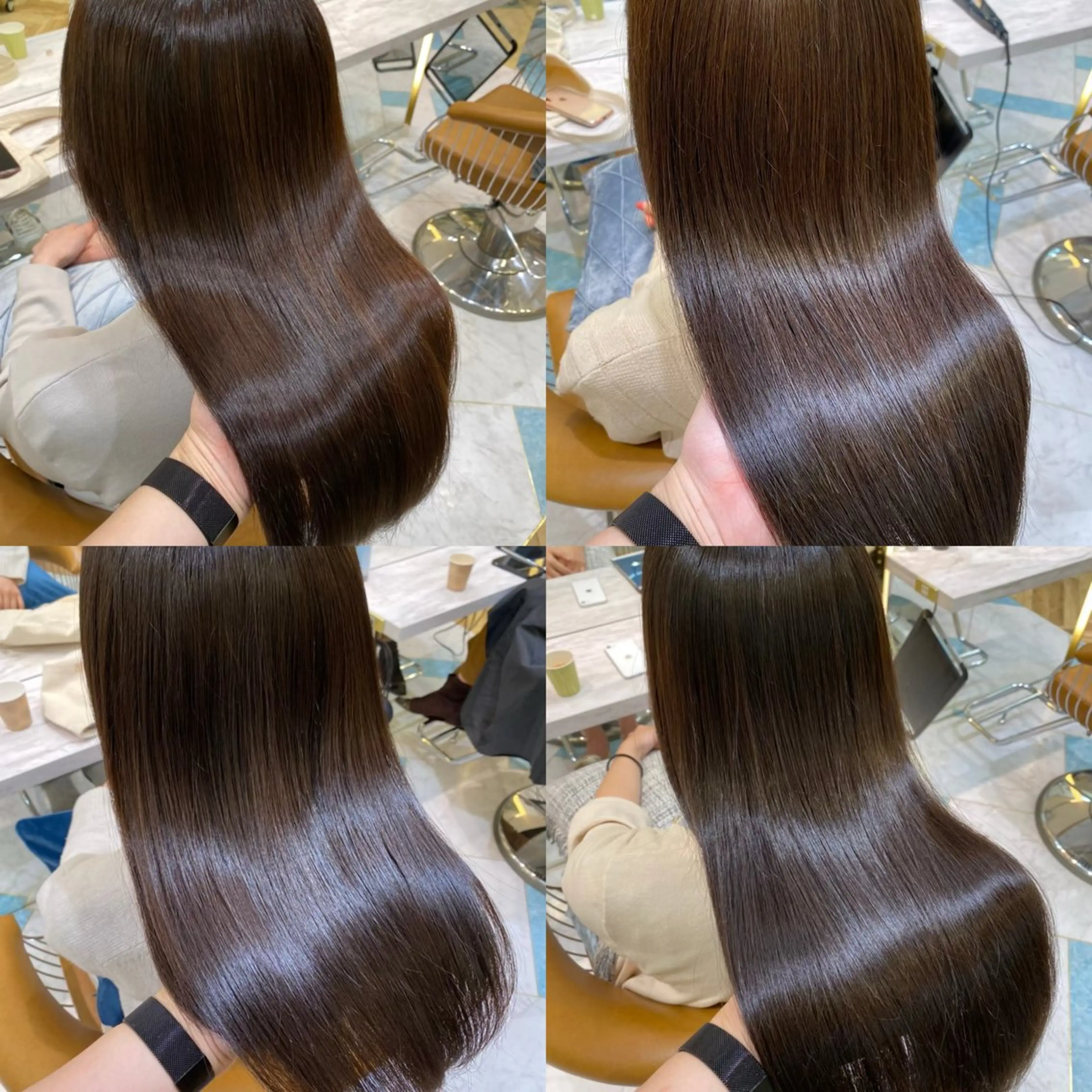 セミロング 縮毛矯正 カット 縮毛矯正 トリートメント マンツーマン施術 山口つよしのヘアスタイル